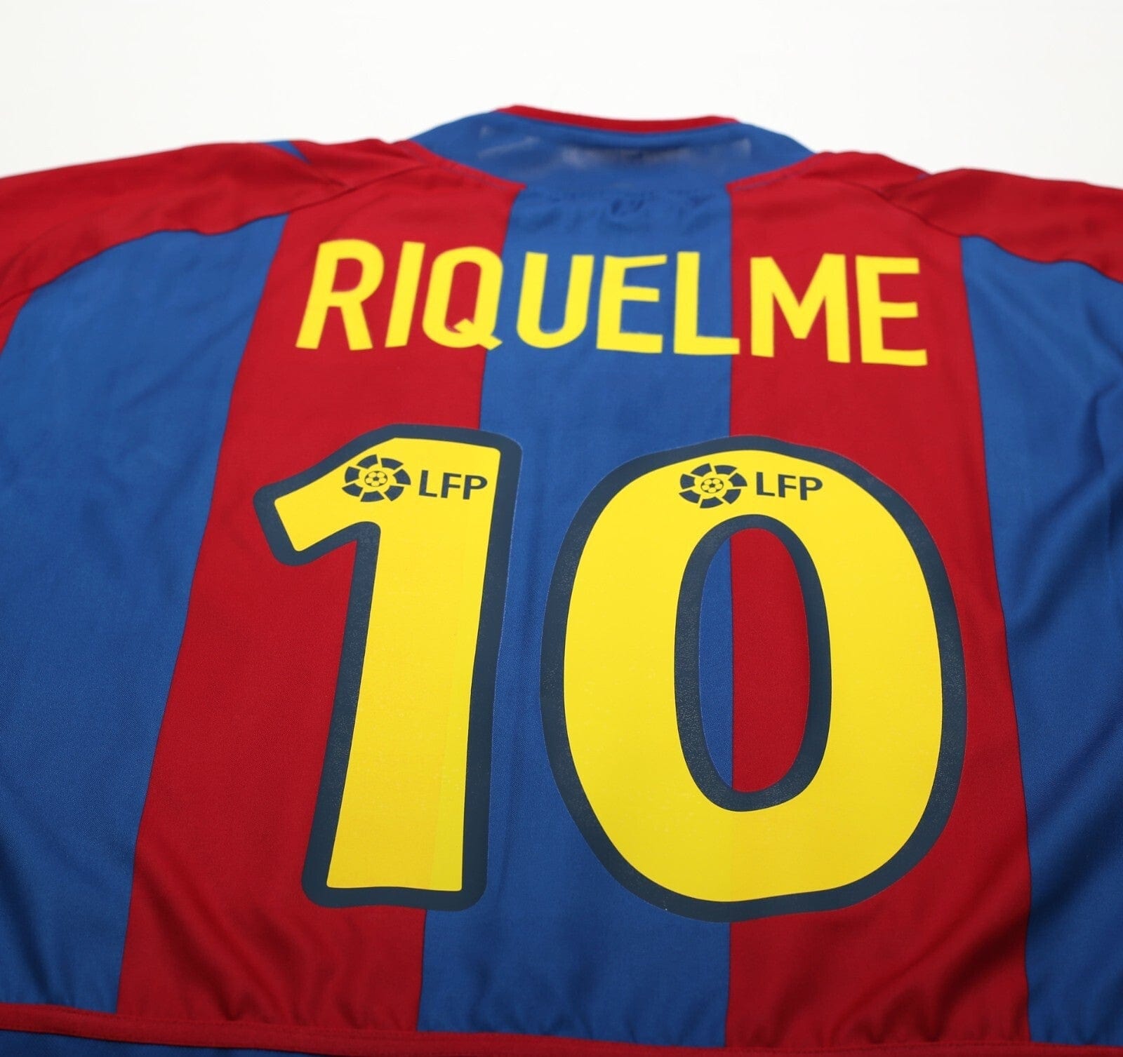 2002/03 RIQUELME #10 Barcelona Vintage Nike Football Shirt (L) Player Issue Spec