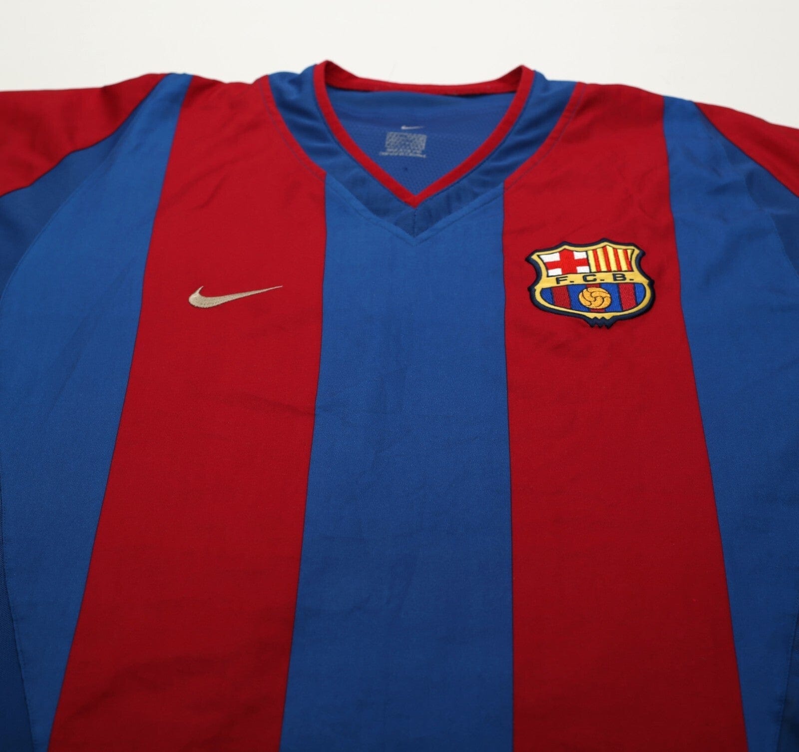 2002/03 RIQUELME #10 Barcelona Vintage Nike Football Shirt (L) Player Issue Spec