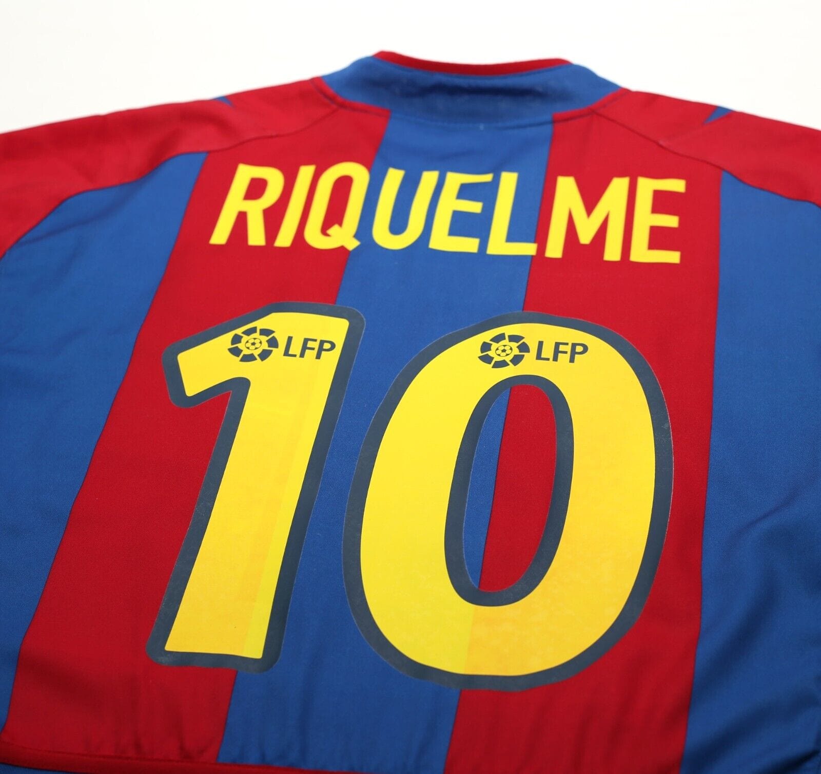 2002/03 RIQUELME #10 Barcelona Vintage Nike Home Football Shirt (M)