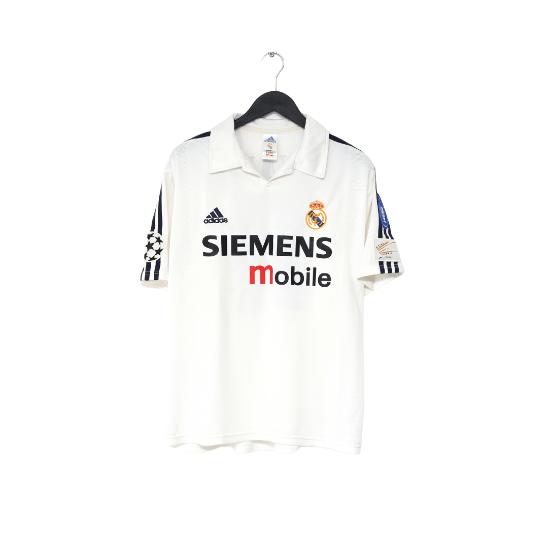 2002/03 RONALDO #11 Real Madrid Vintage adidas Home Football Shirt (L)