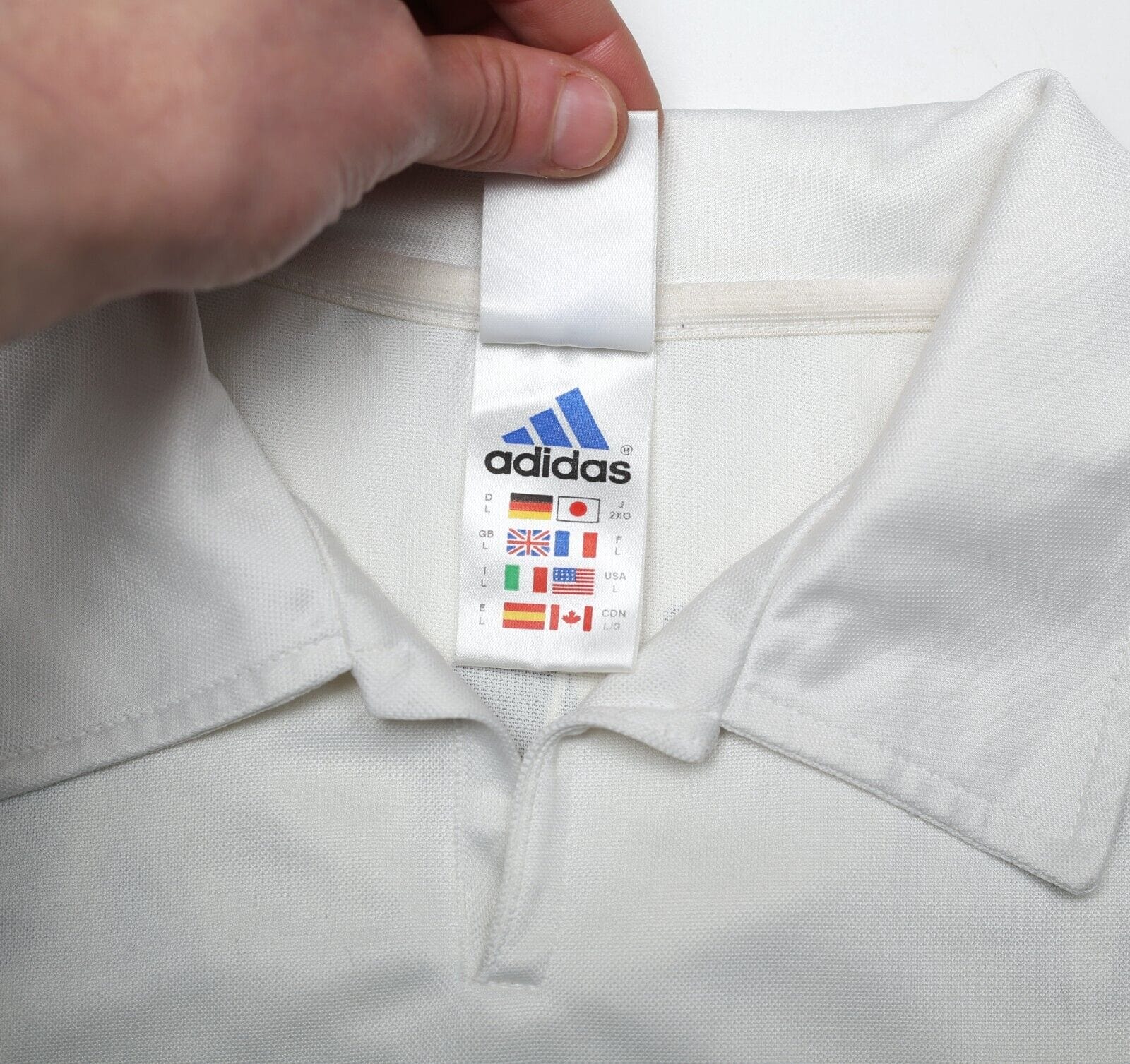 2002/03 RONALDO #11 Real Madrid Vintage adidas Home Football Shirt (L)