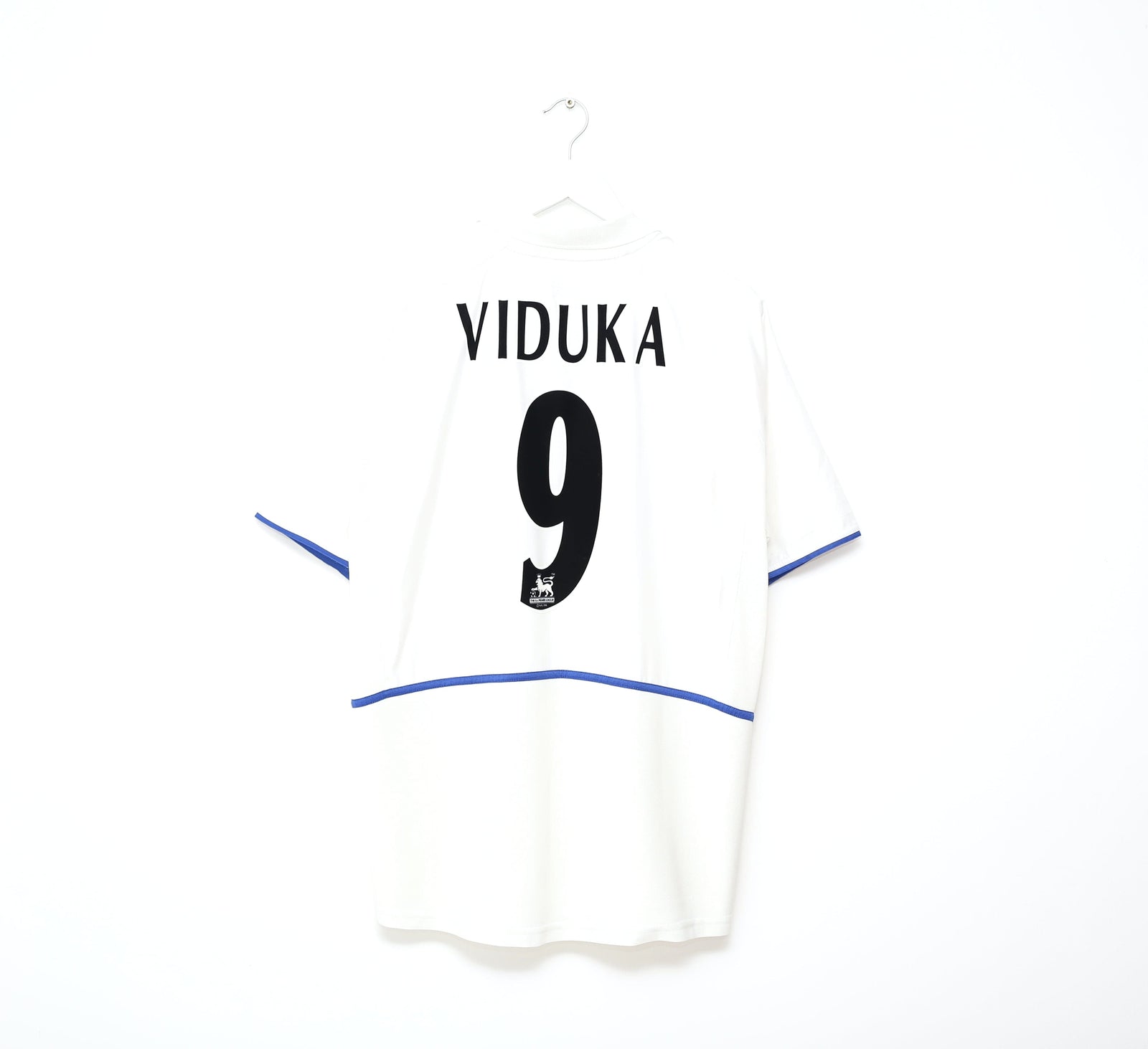2002/03 VIDUKA #9 Leeds United Home Nike Football Shirt (L)