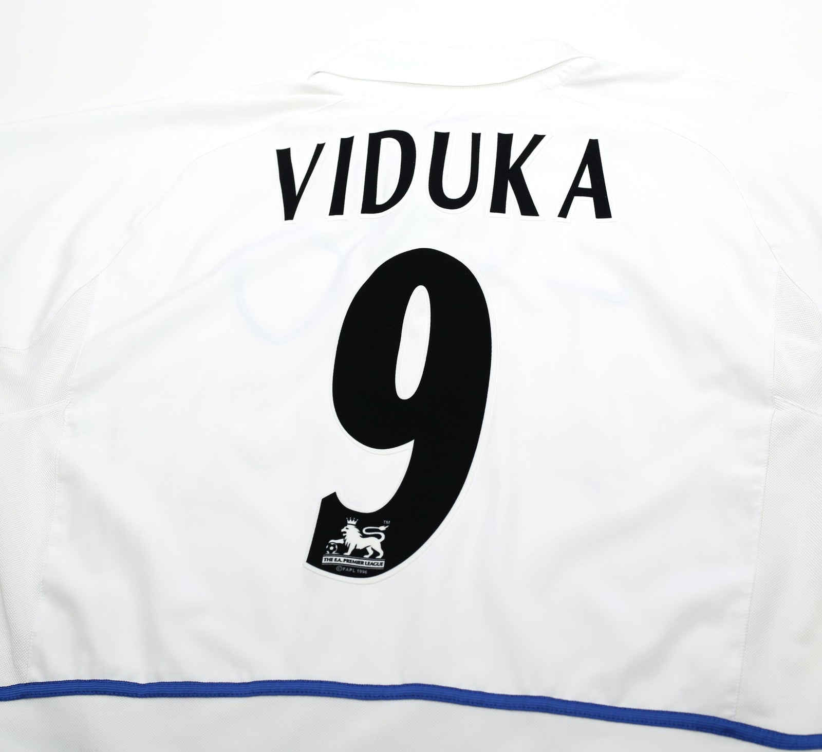 2002/03 VIDUKA #9 Leeds United Home Nike Football Shirt (L)