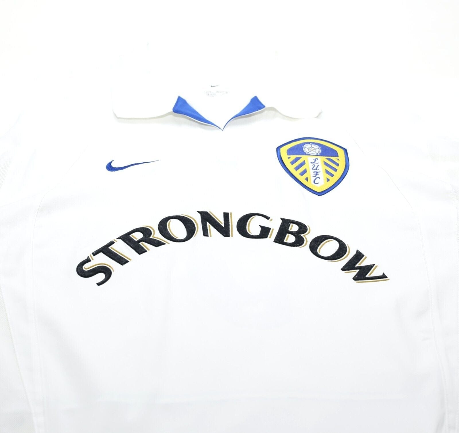 2002/03 VIDUKA #9 Leeds United Vintage Nike Home Football Shirt Jersey (L)