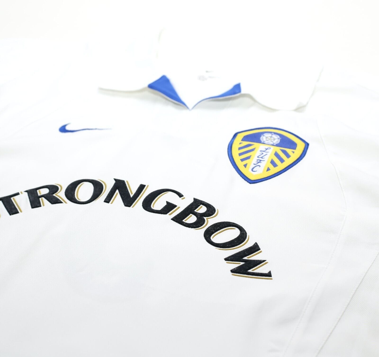 2002/03 VIDUKA #9 Leeds United Vintage Nike Home Football Shirt Jersey (L)