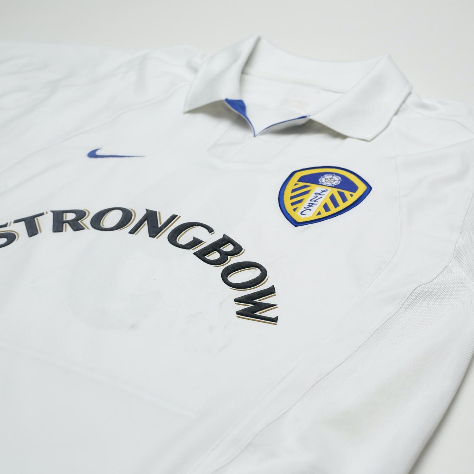 2002/03 Viduka #9 Leeds United Vintage Nike Home Football Shirt (L)