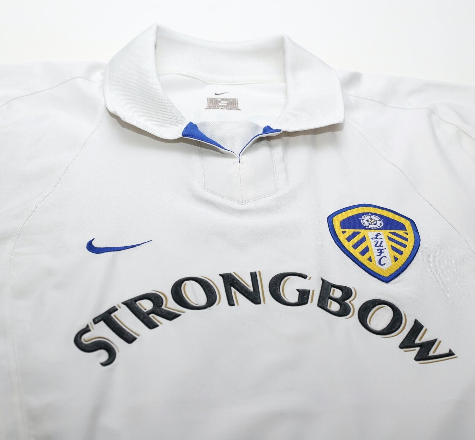 2002/03 VIDUKA #9 Leeds United Vintage Nike Home Football Shirt (L)