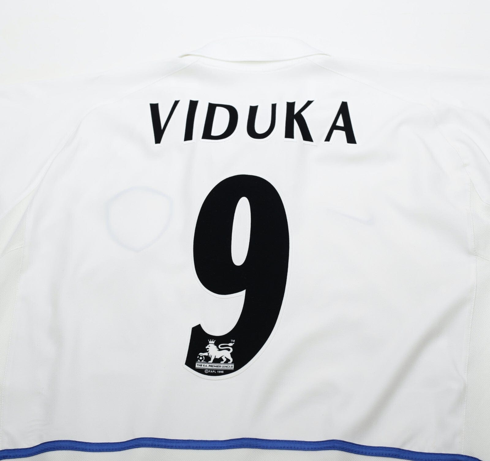 2002/03 VIDUKA #9 Leeds United Vintage Nike Home Football Shirt (XL)
