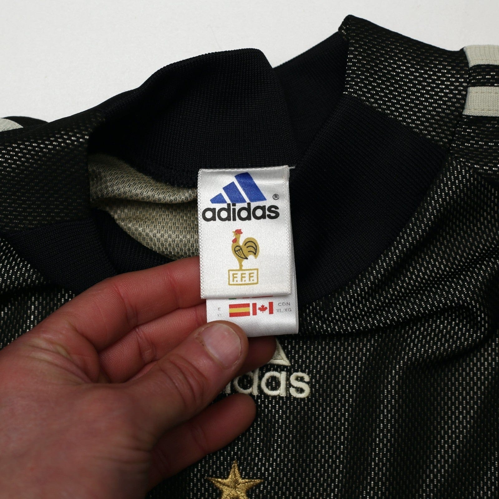 2002/04 Barthez #16 France Vintage adidas GK Football Shirt (XL) WC 2002