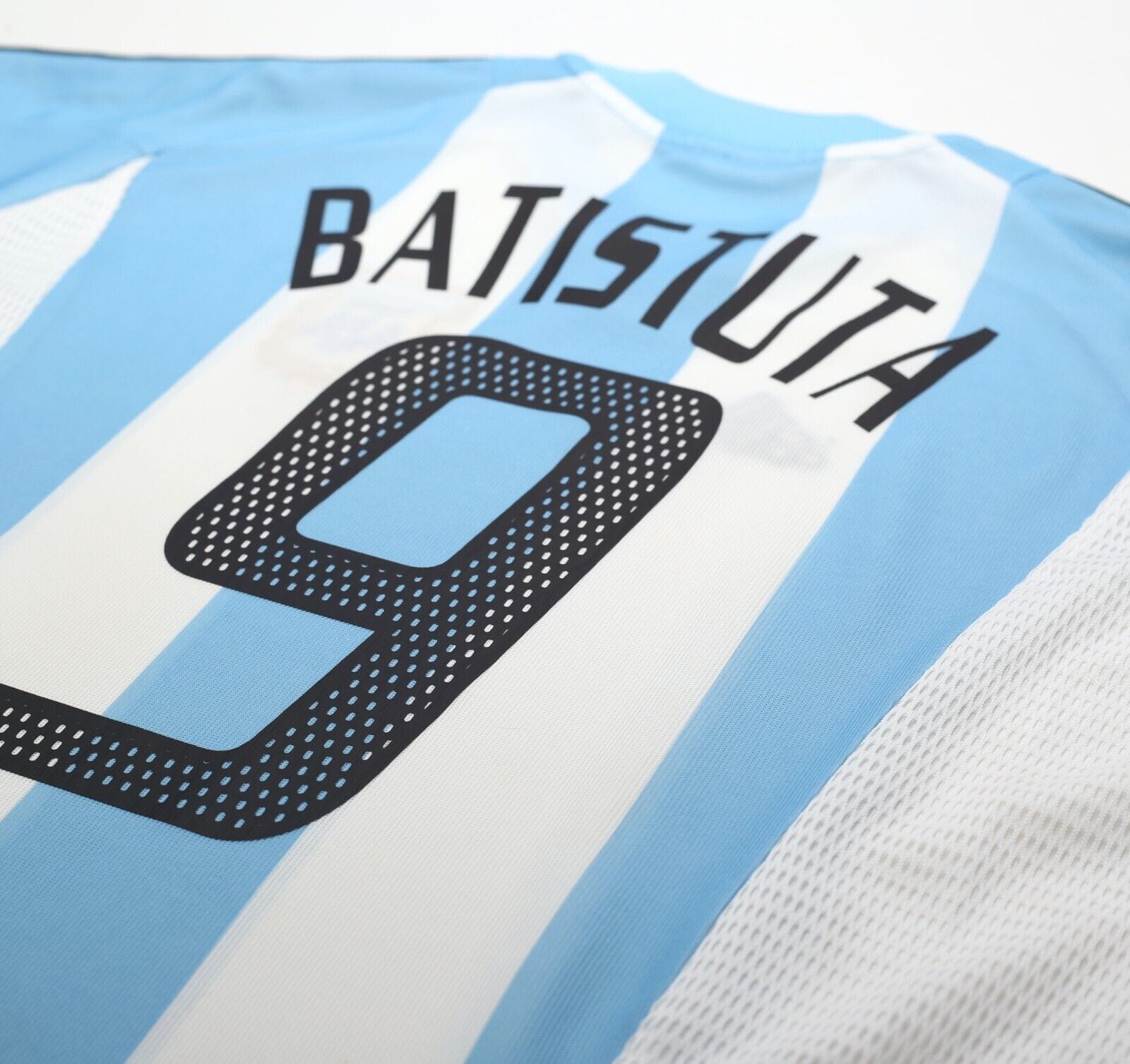 2002/04 BATISTUTA #9 Argentina Vintage adidas Home Football Shirt (XL) WC 2002