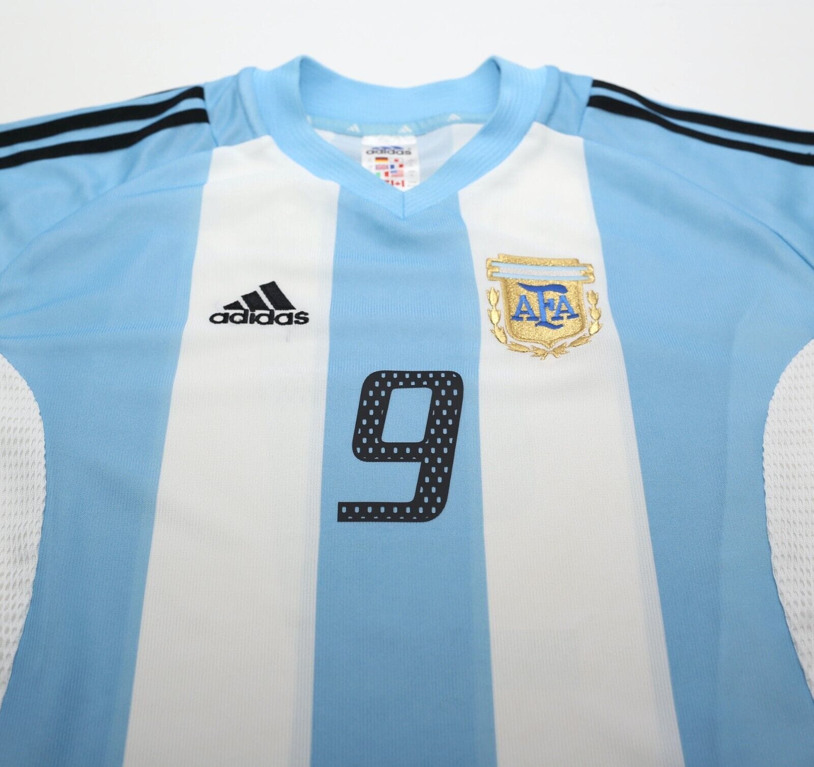 2002/04 BATISTUTA #9 Argentina Vintage adidas Home Football Shirt (XL) WC 2002
