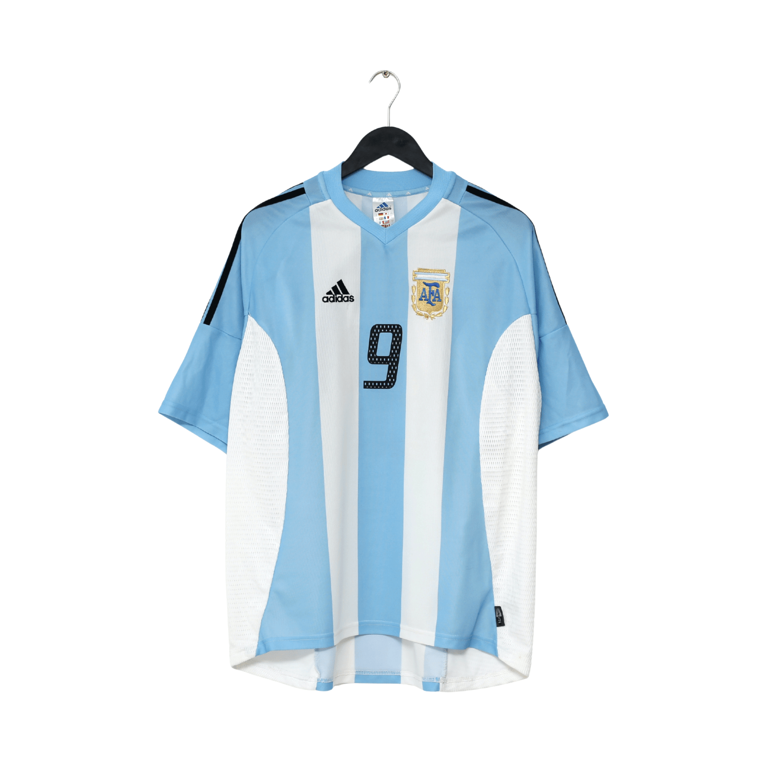 2002/04 BATISTUTA #9 Argentina Vintage adidas Home Football Shirt (XL) WC 2002