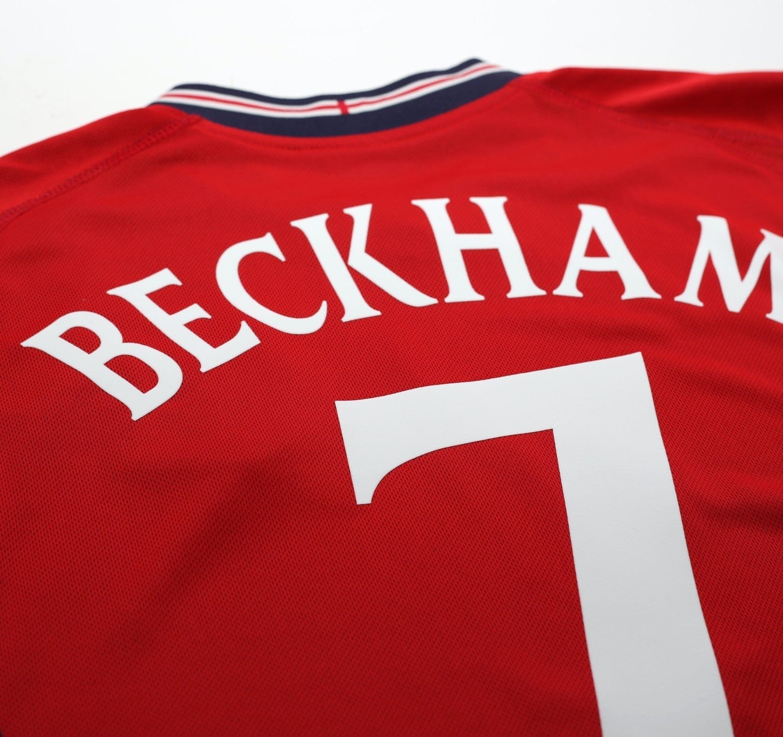 2002/04 BECKHAM #7 England Vintage Umbro Away Football Shirt (L) Argentina WC
