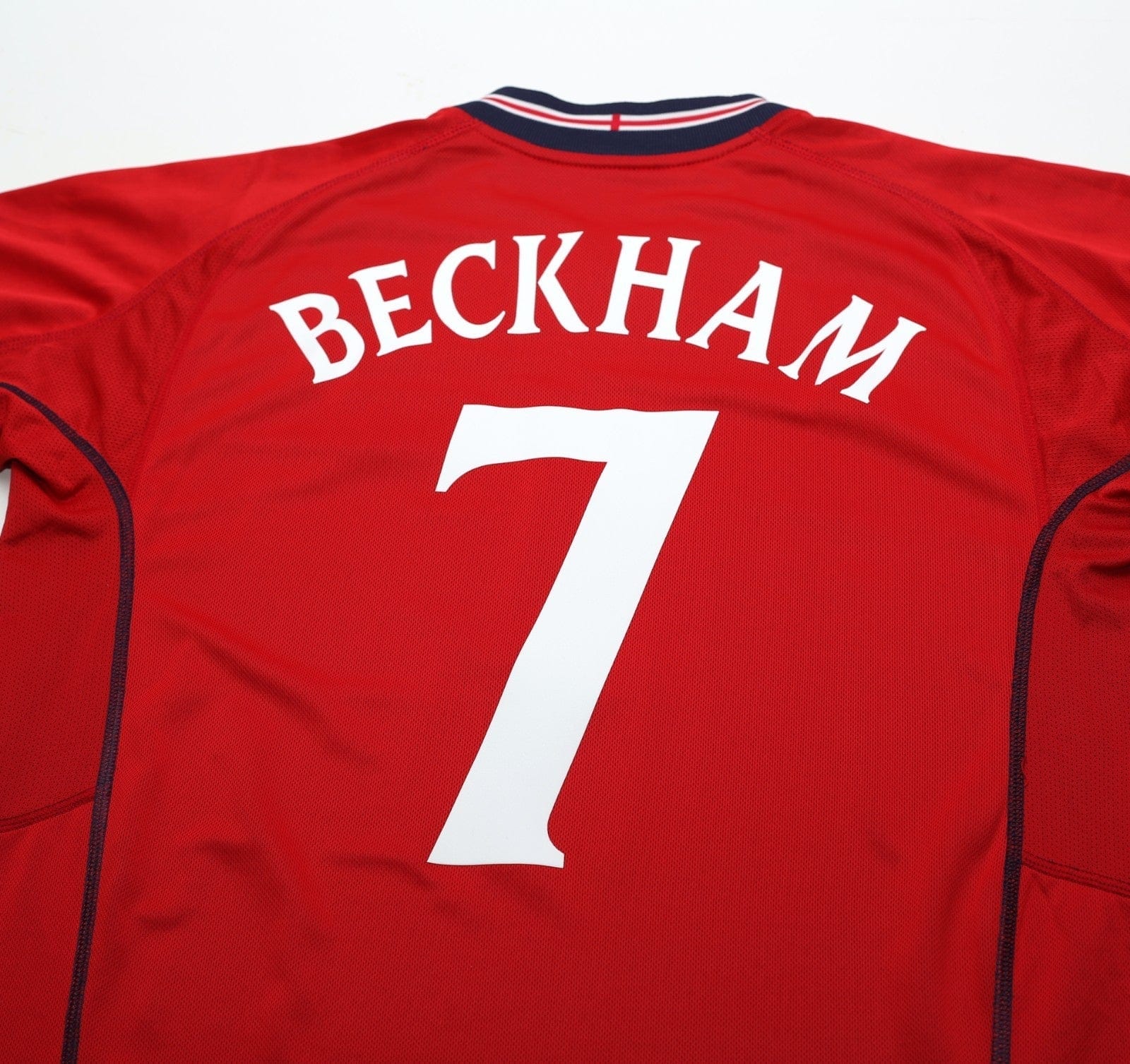 2002/04 BECKHAM #7 England Vintage Umbro Away Football Shirt (L) Argentina WC