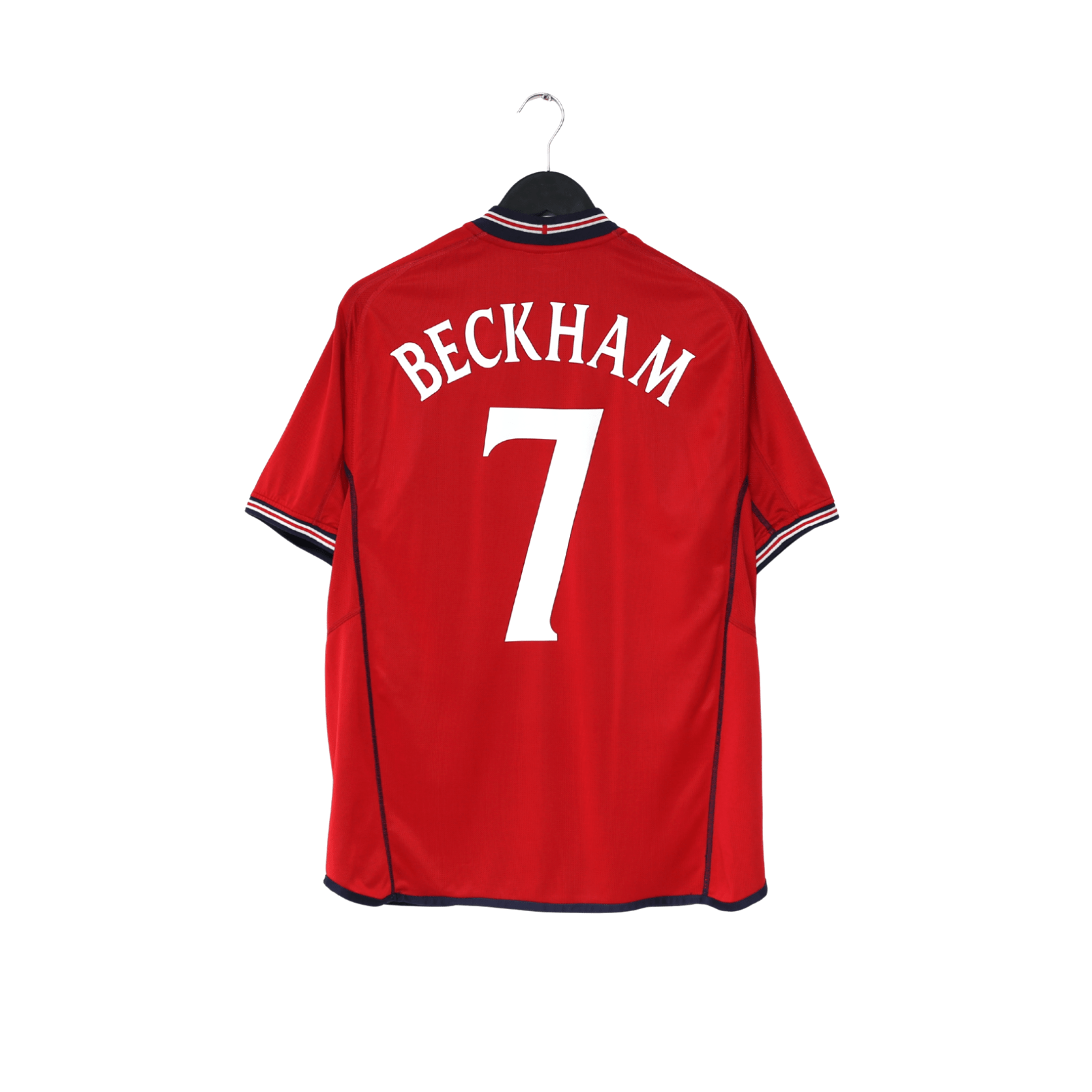 2002/04 BECKHAM #7 England Vintage Umbro Away Football Shirt (L) Argentina WC