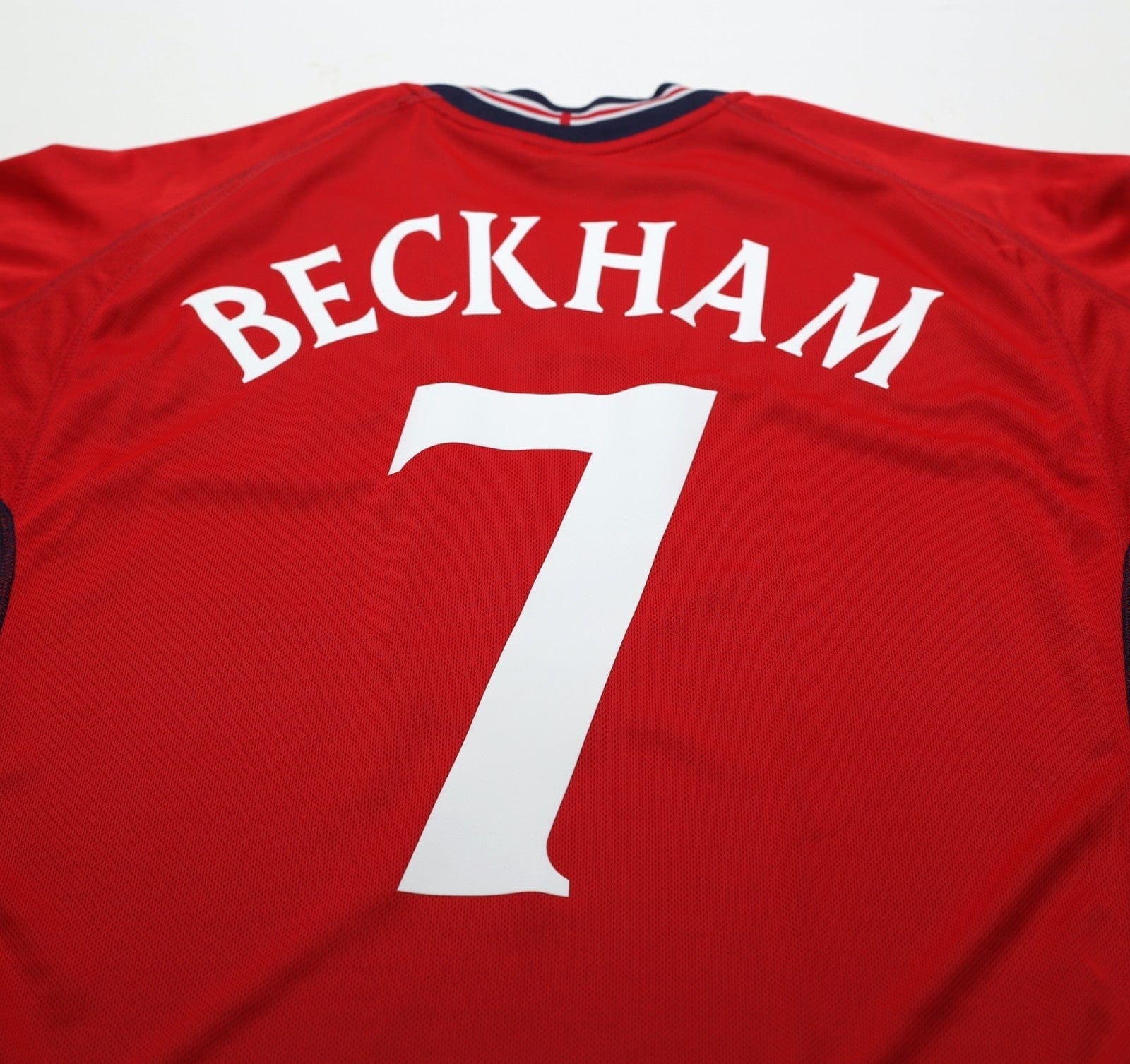 2002/04 BECKHAM #7 England Vintage Umbro Away Football Shirt (L) Argentina WC
