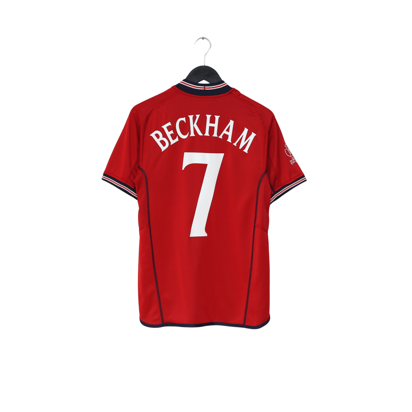 2002/04 BECKHAM #7 England Vintage Umbro Away Football Shirt (S) Argentina WC