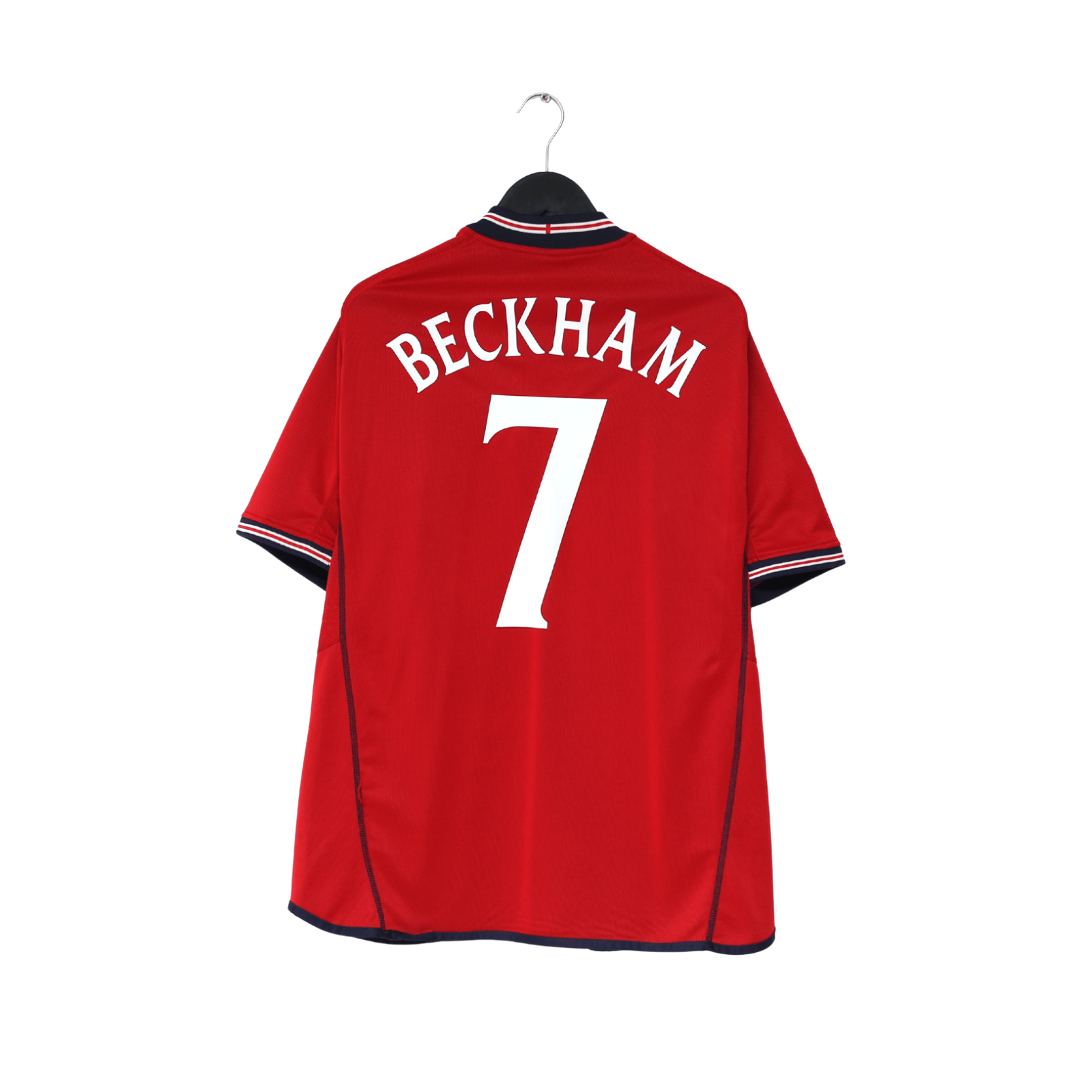 2002/04 BECKHAM #7 England Vintage Umbro Away Football Shirt (XL) Argentina WC