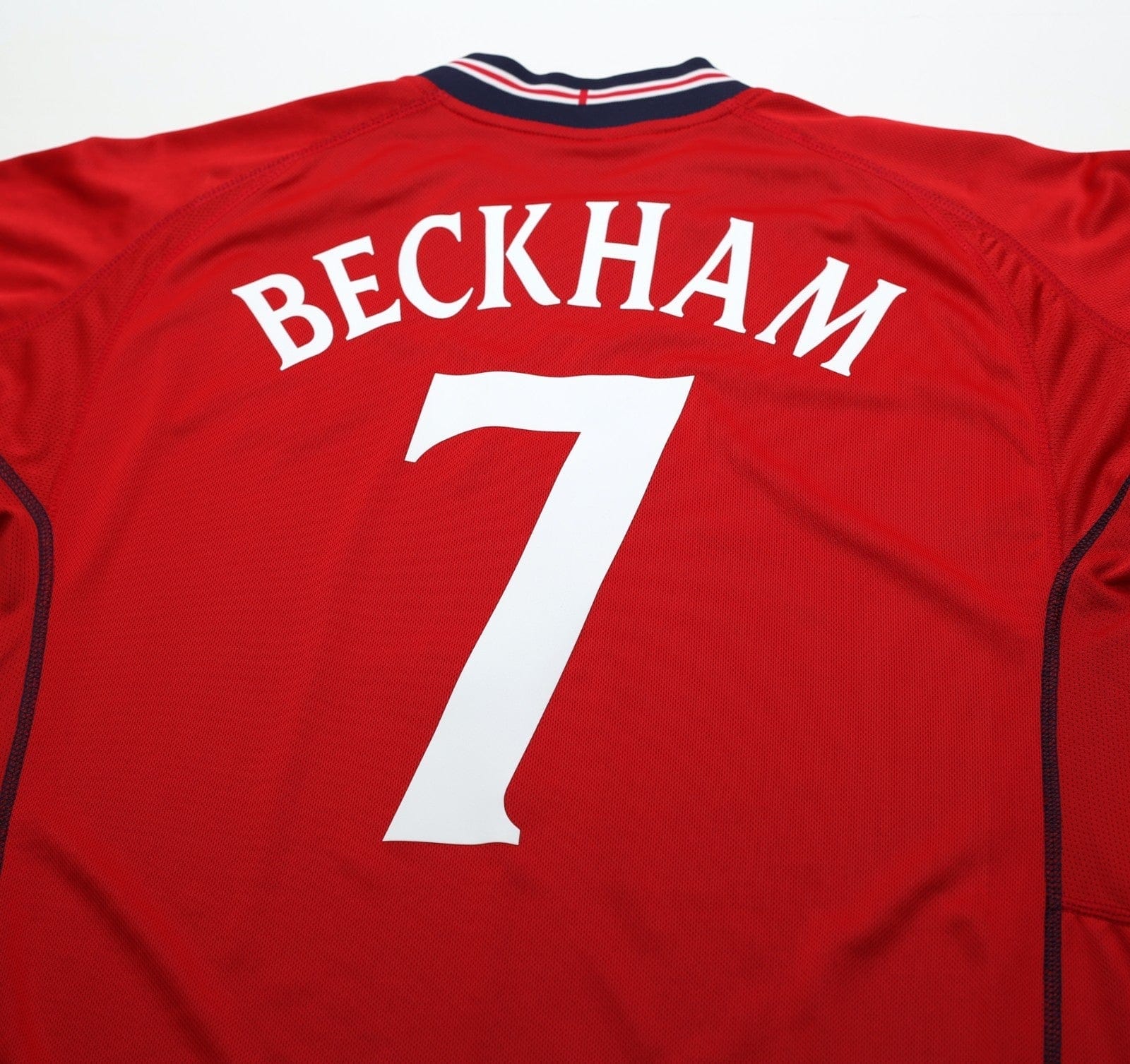 2002/04 BECKHAM #7 England Vintage Umbro Away Football Shirt (XL) Argentina WC