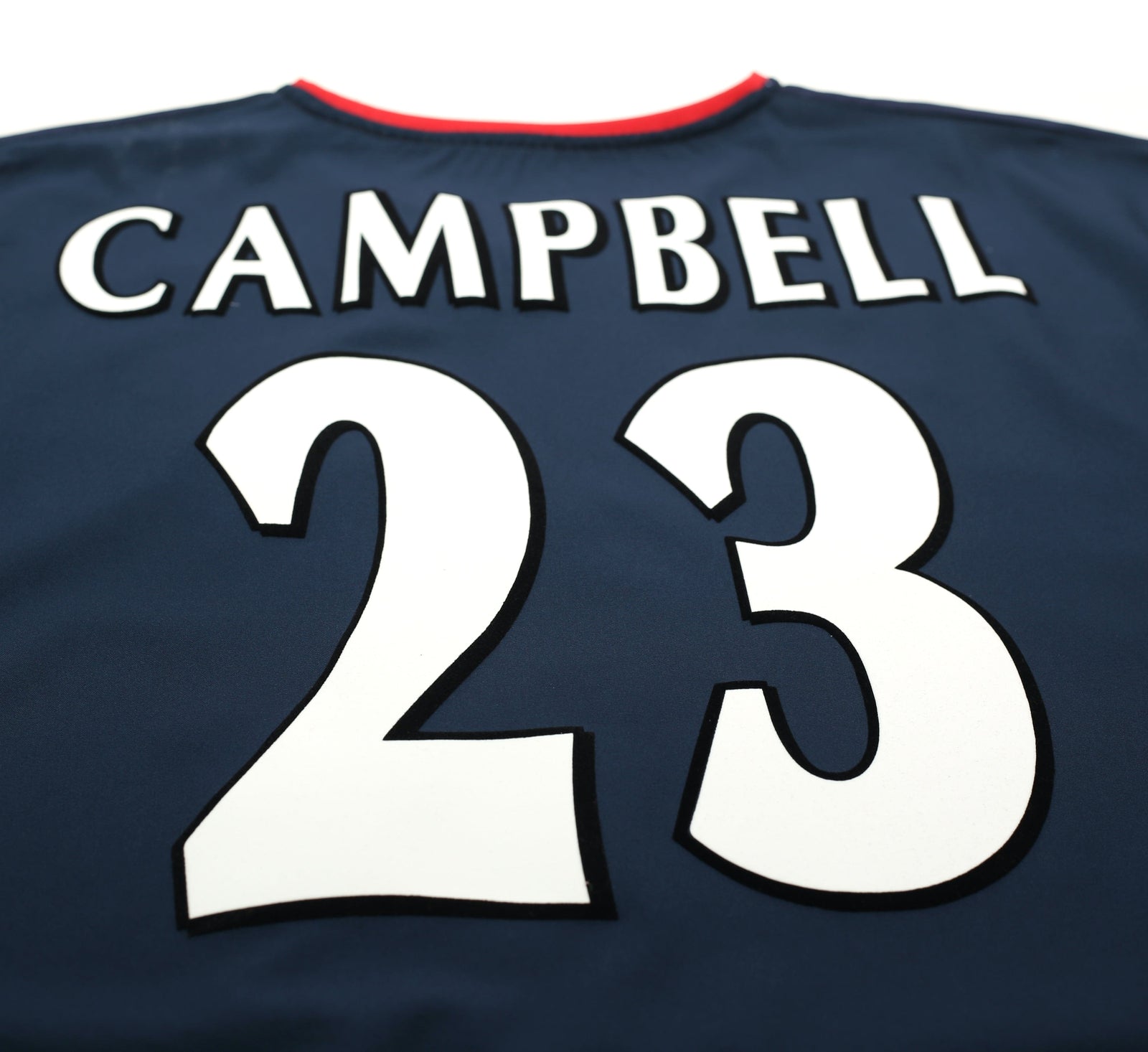 2002/04 CAMPBELL #23 Arsenal Vintage Nike Away Football Shirt Jersey (XL)