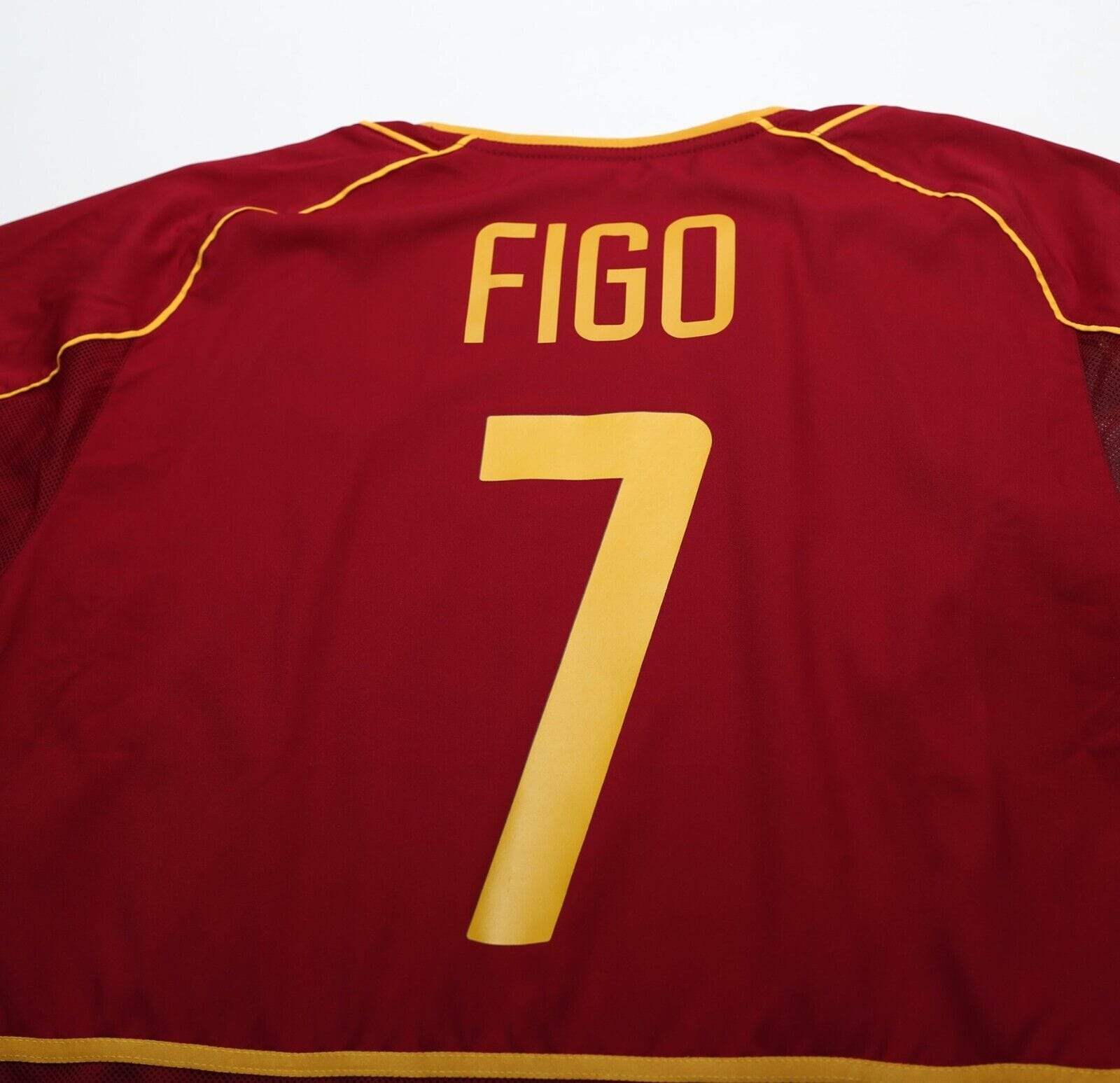 2002/04 FIGO #7 Portugal Vintage Nike Player Issue Spec Home Football Shirt (L)