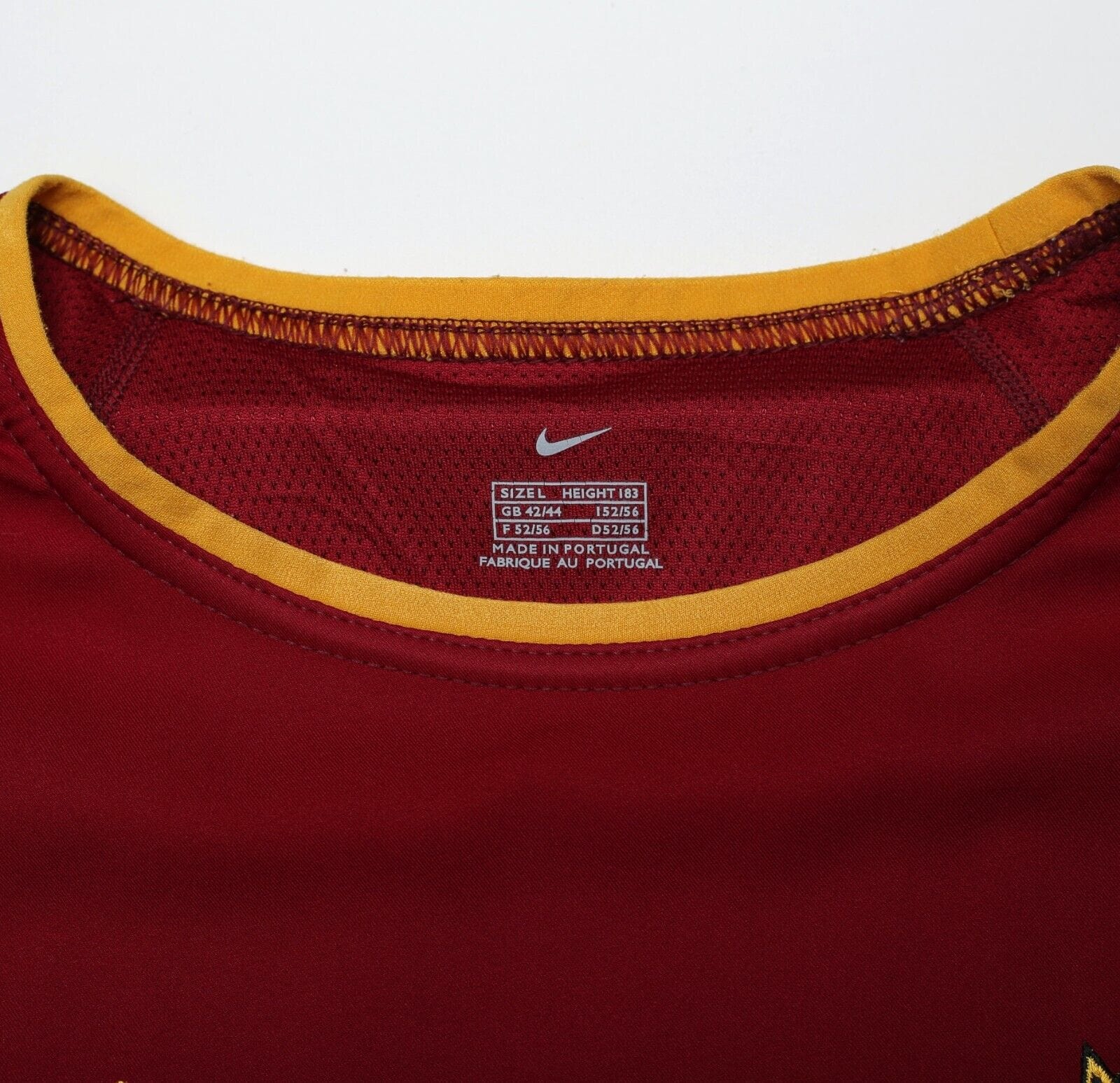 2002/04 FIGO #7 Portugal Vintage Nike Player Issue Spec Home Football Shirt (L)