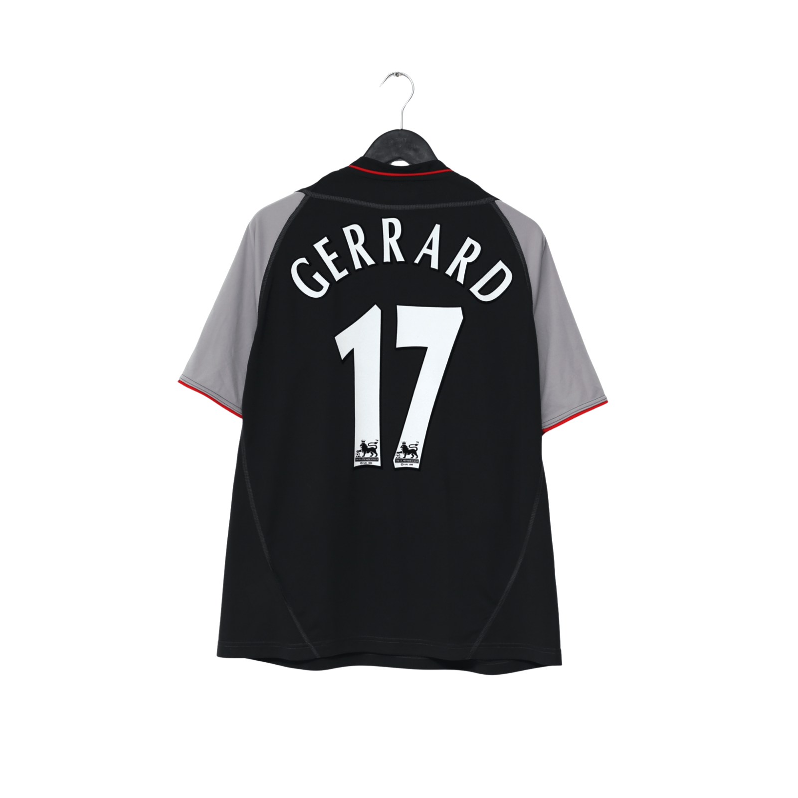 2002/04 Gerrard #17 Liverpool Vintage Reebok Away Football Shirt (L)