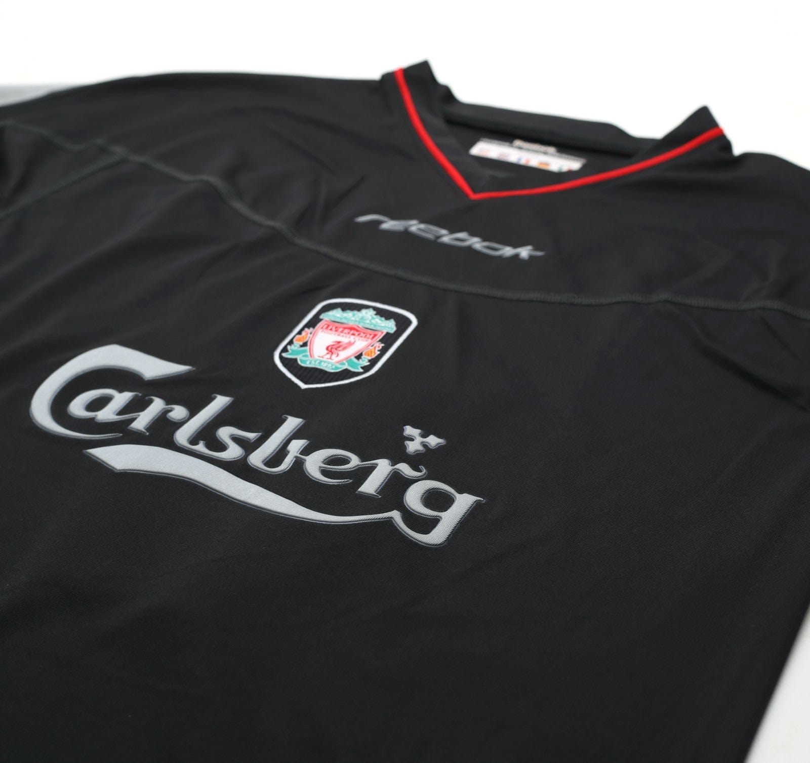 2002/04 GERRARD #17 Liverpool Vintage Reebok Away Football Shirt (M)