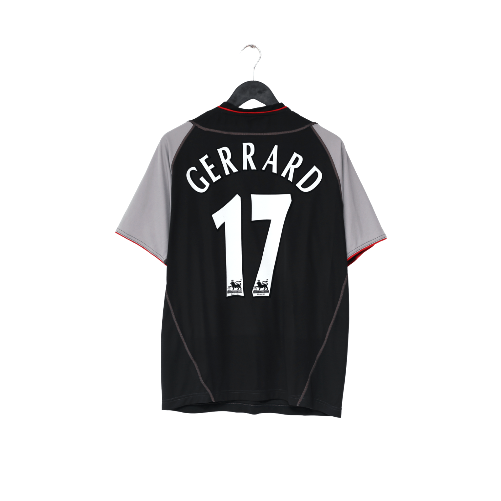 2002/04 GERRARD #17 Liverpool Vintage Reebok Away Football Shirt (M)