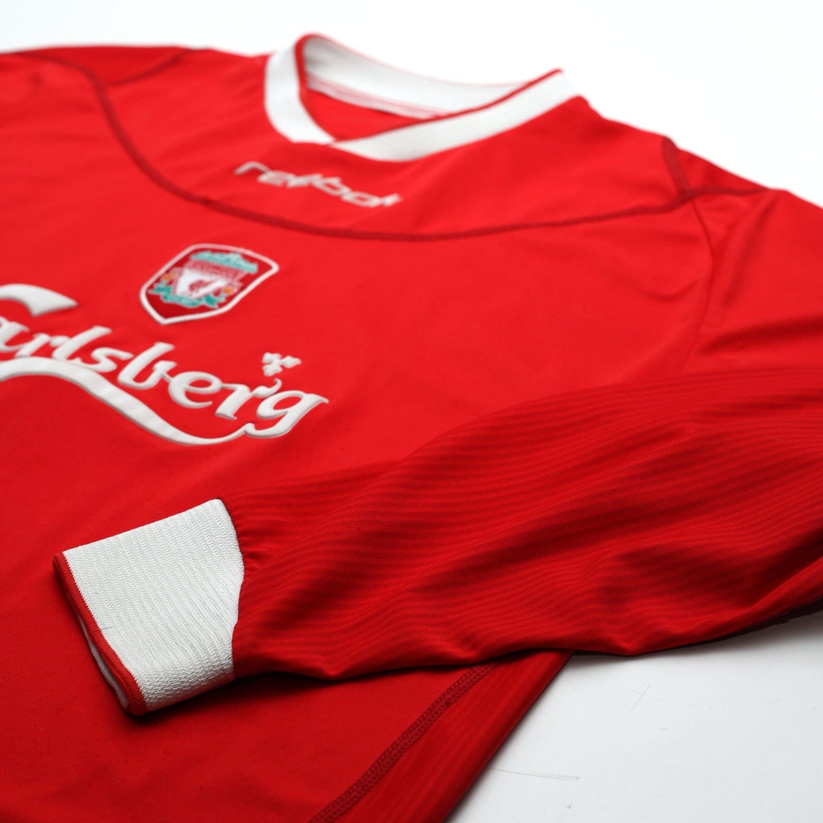 2002/04 Gerrard #17 Liverpool Vintage Reebok Home LS Football Shirt (L)