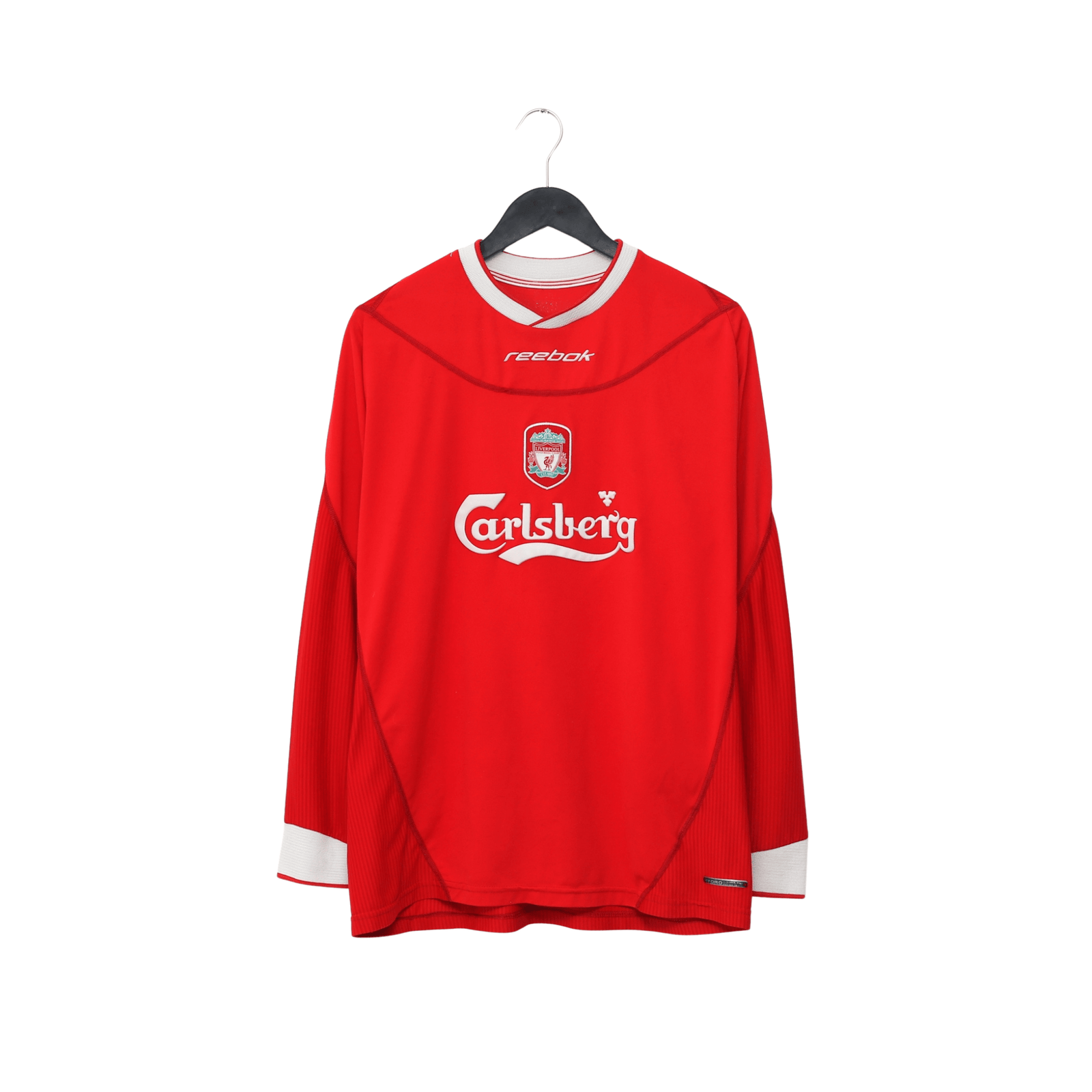 2002/04 Gerrard #17 Liverpool Vintage Reebok Home LS Football Shirt (L)
