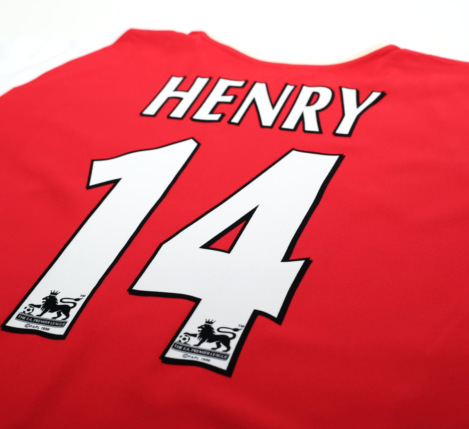 2002/04 HENRY #14 Arsenal Vintage Nike Home Football Shirt Jersey (XL)