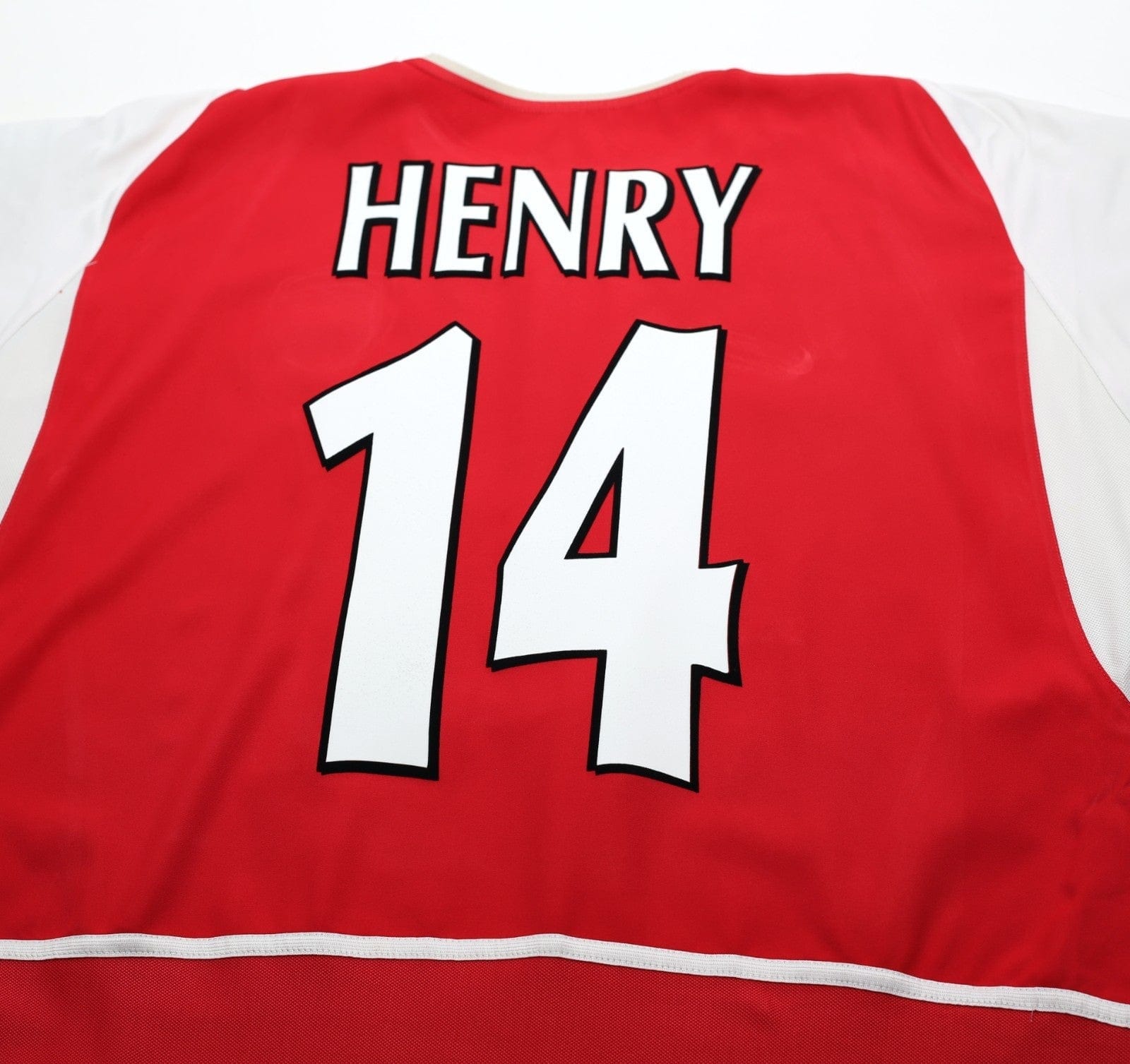 2002/04 HENRY #14 Arsenal Vintage Nike Home Football Shirt (L)