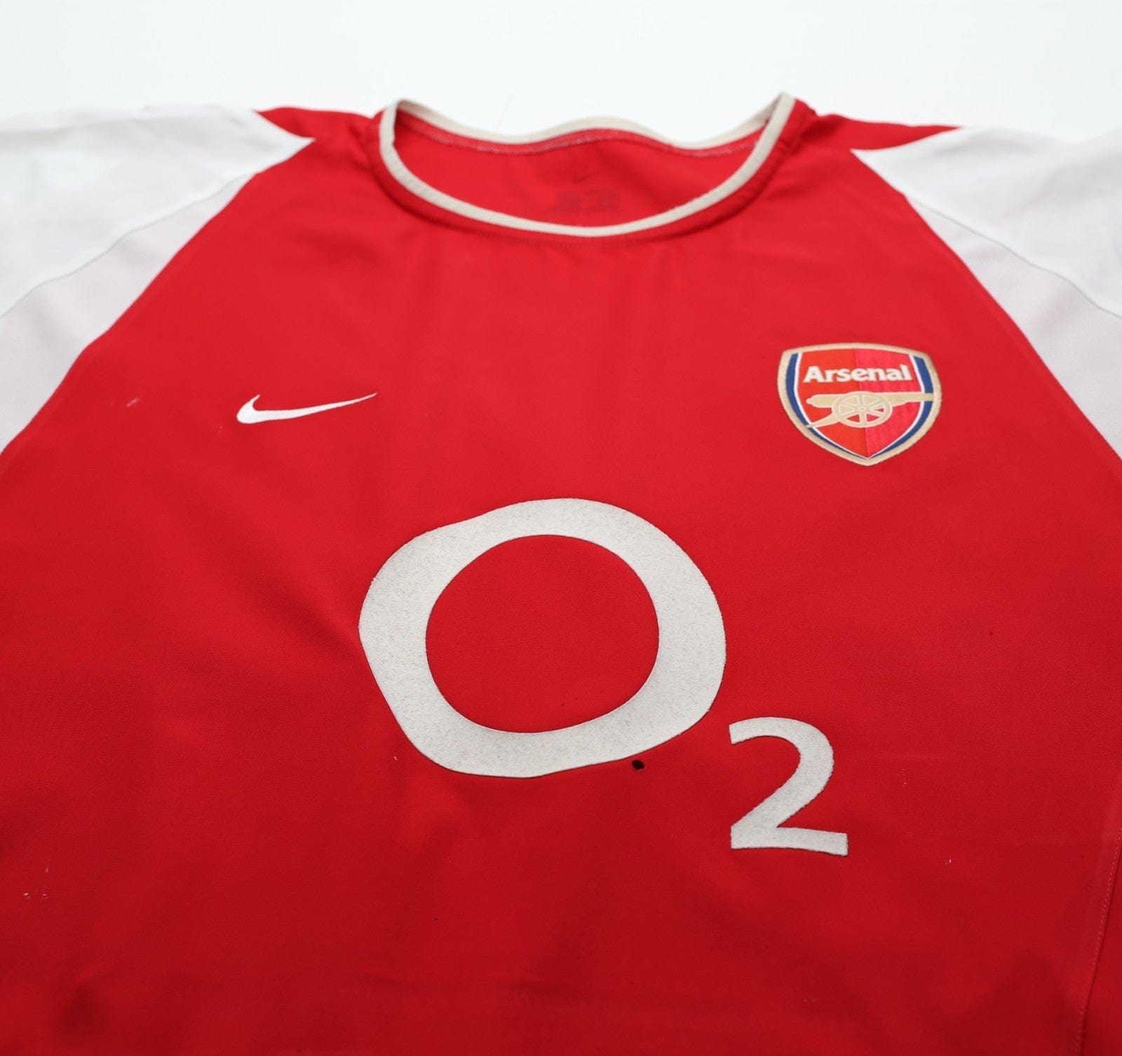 2002/04 HENRY #14 Arsenal Vintage Nike Home Football Shirt (L)