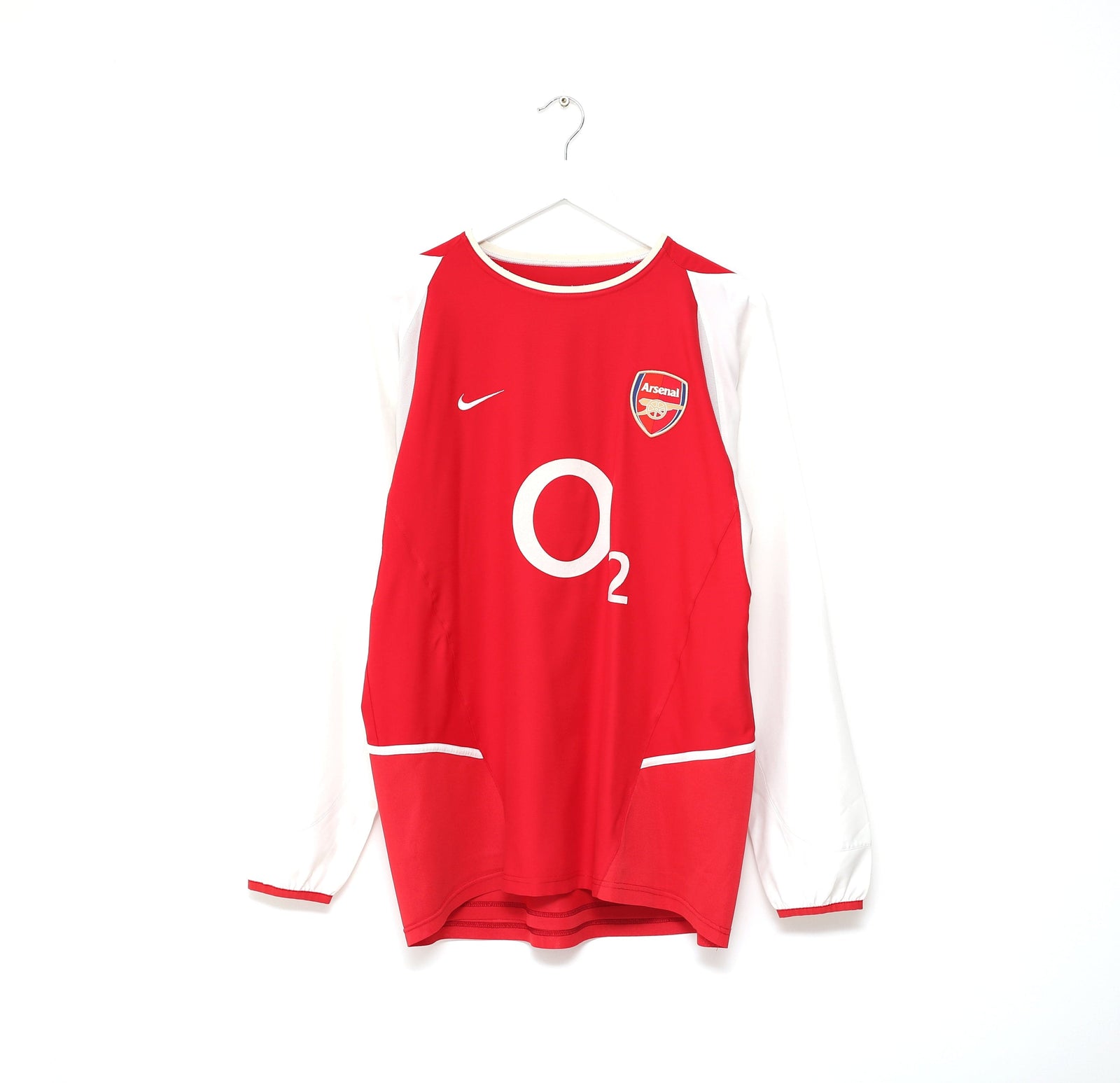 2002/04 HENRY #14 Arsenal Vintage Nike UCL Home LS Football Shirt Jersey (L)