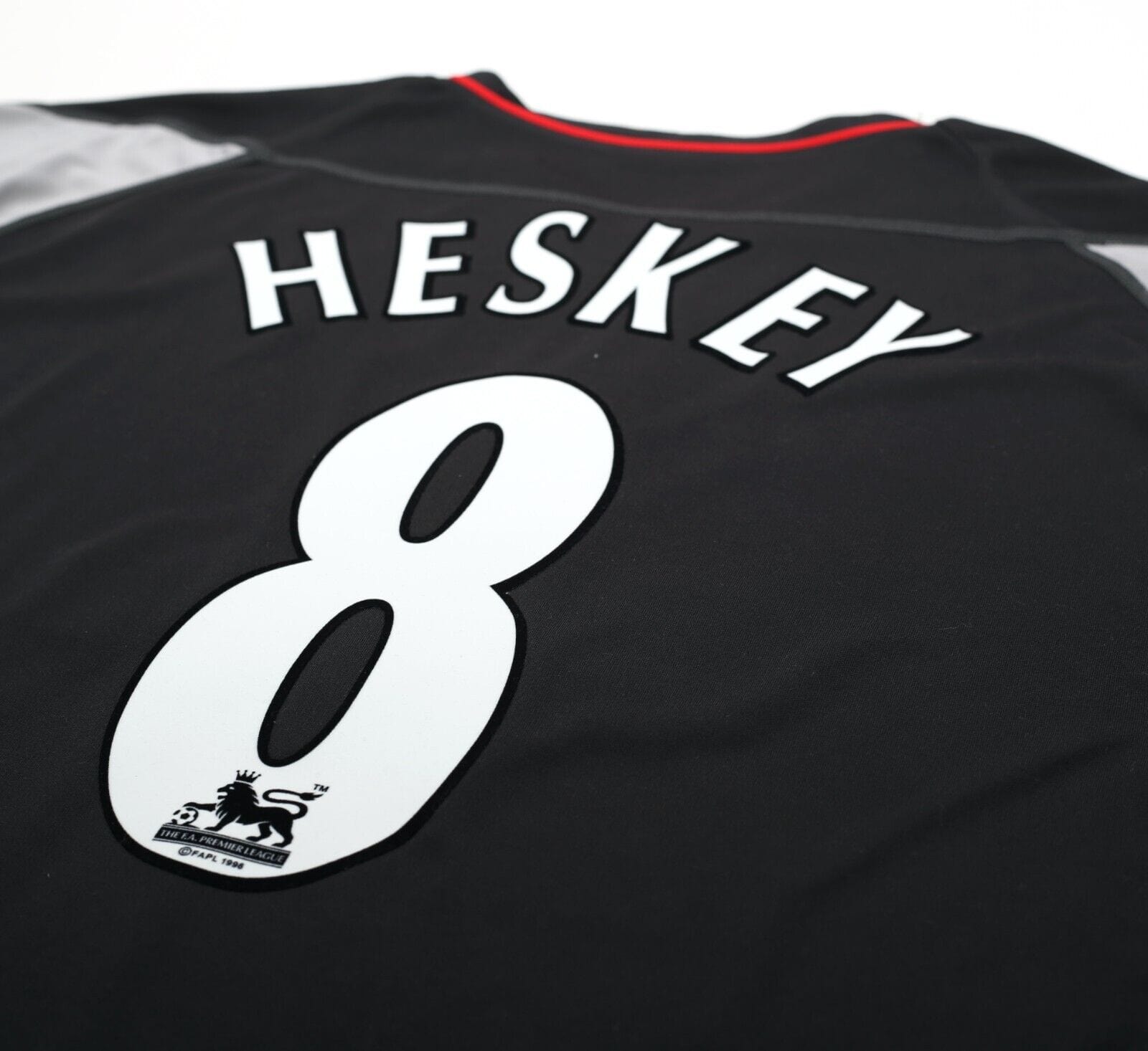 2002/04 HESKEY #8 Liverpool Vintage Reebok Away Football Shirt Jersey (XL)