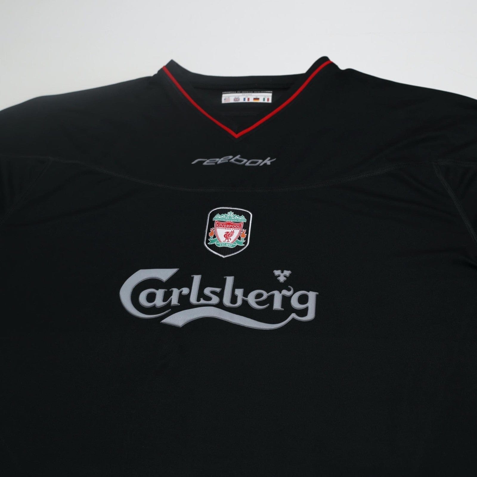 2002/04 Heskey #8 Liverpool Vintage Reebok Away Football Shirt (XL)