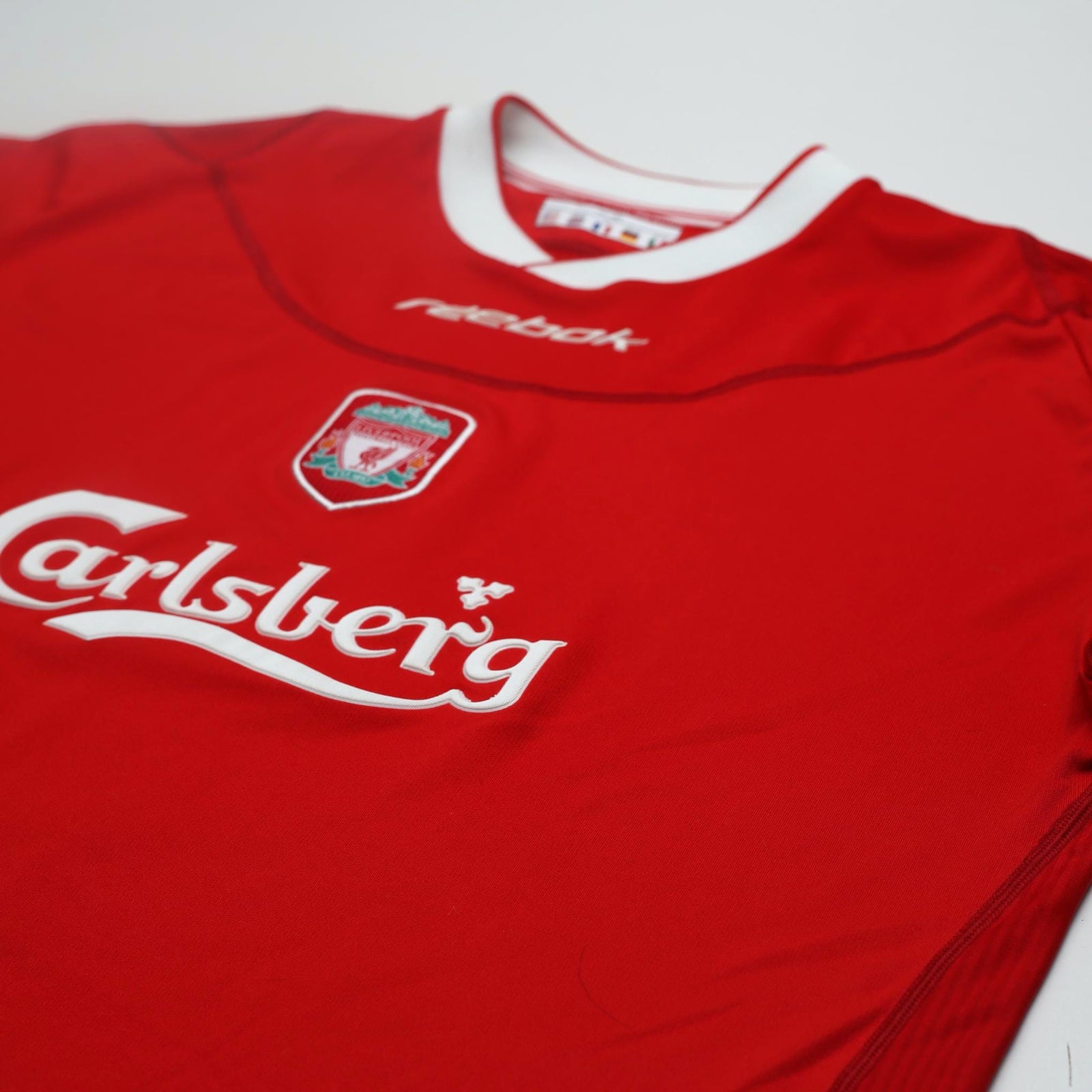 2002/04 Kewell #7 Liverpool Vintage Reebok Home Football Shirt (L)