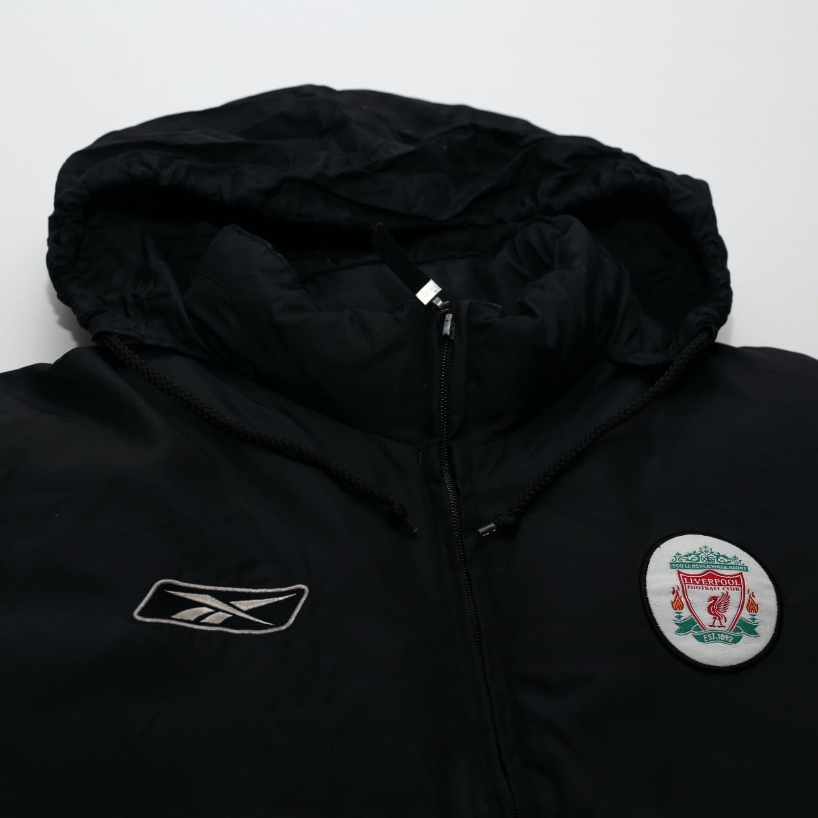 2002/04 Liverpool Vintage Reebok Padded Football Bench Coat Jacket (S/M)