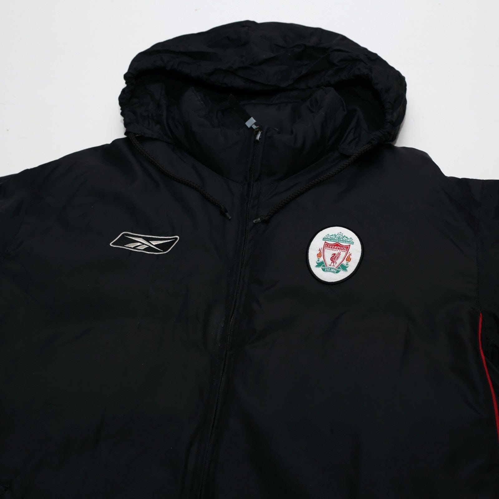 2002/04 Liverpool Vintage Reebok Padded Football Bench Coat Jacket (S/M)