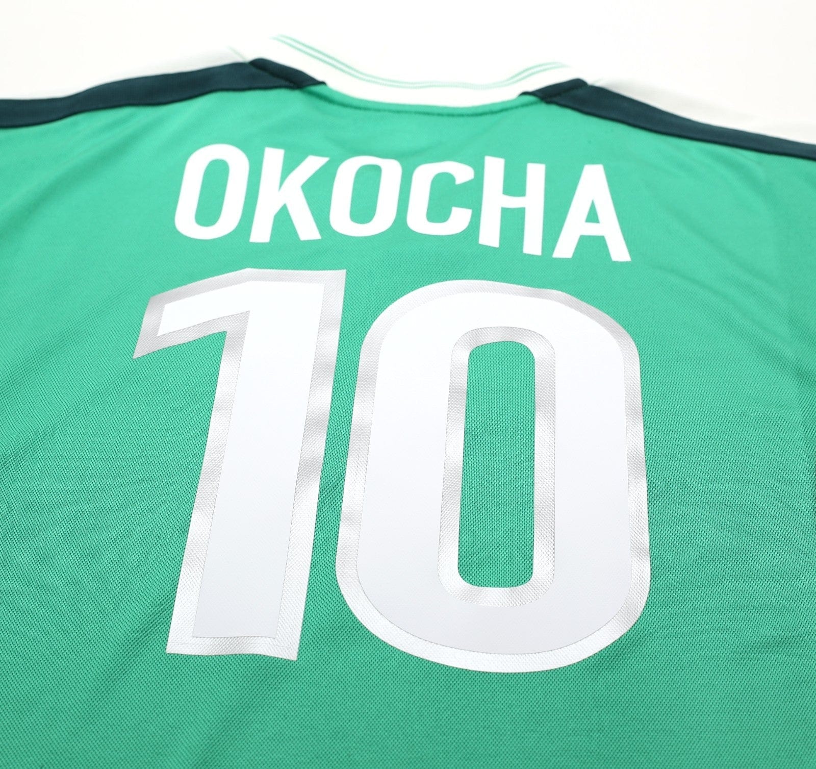 2002/04 OKOCHA #10 Nigeria Vintage Nike Home Football Shirt (XL) PSG 98