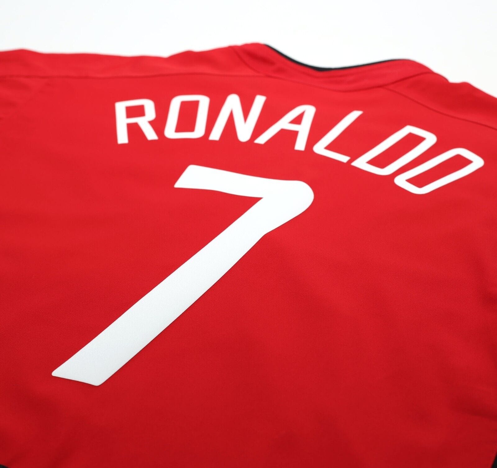 2002/04 RONALDO #7 Manchester United Vintage Nike Home Football Shirt (L)