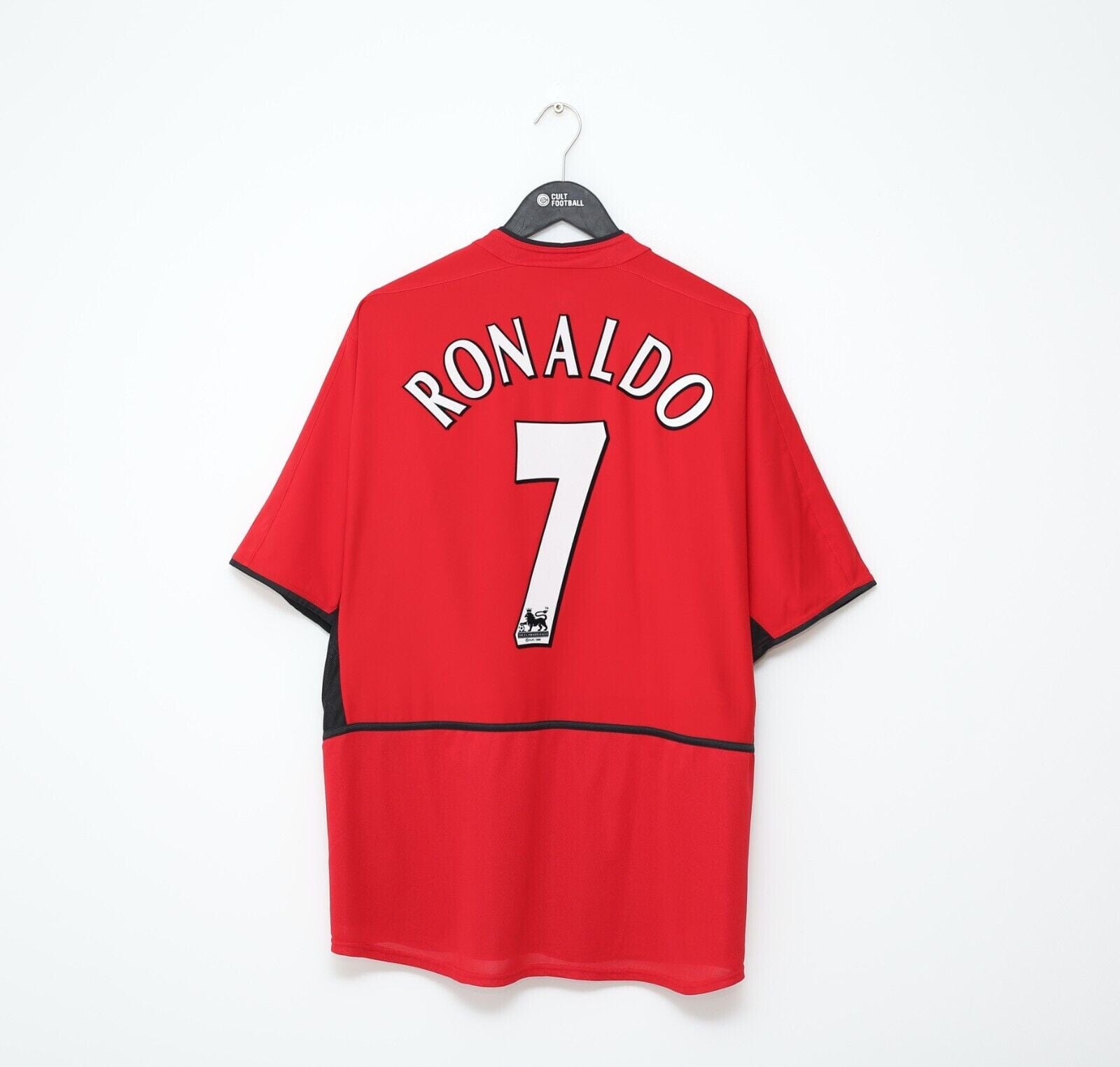 2002/04 RONALDO #7 Manchester United Vintage Nike Home Football Shirt (XL)