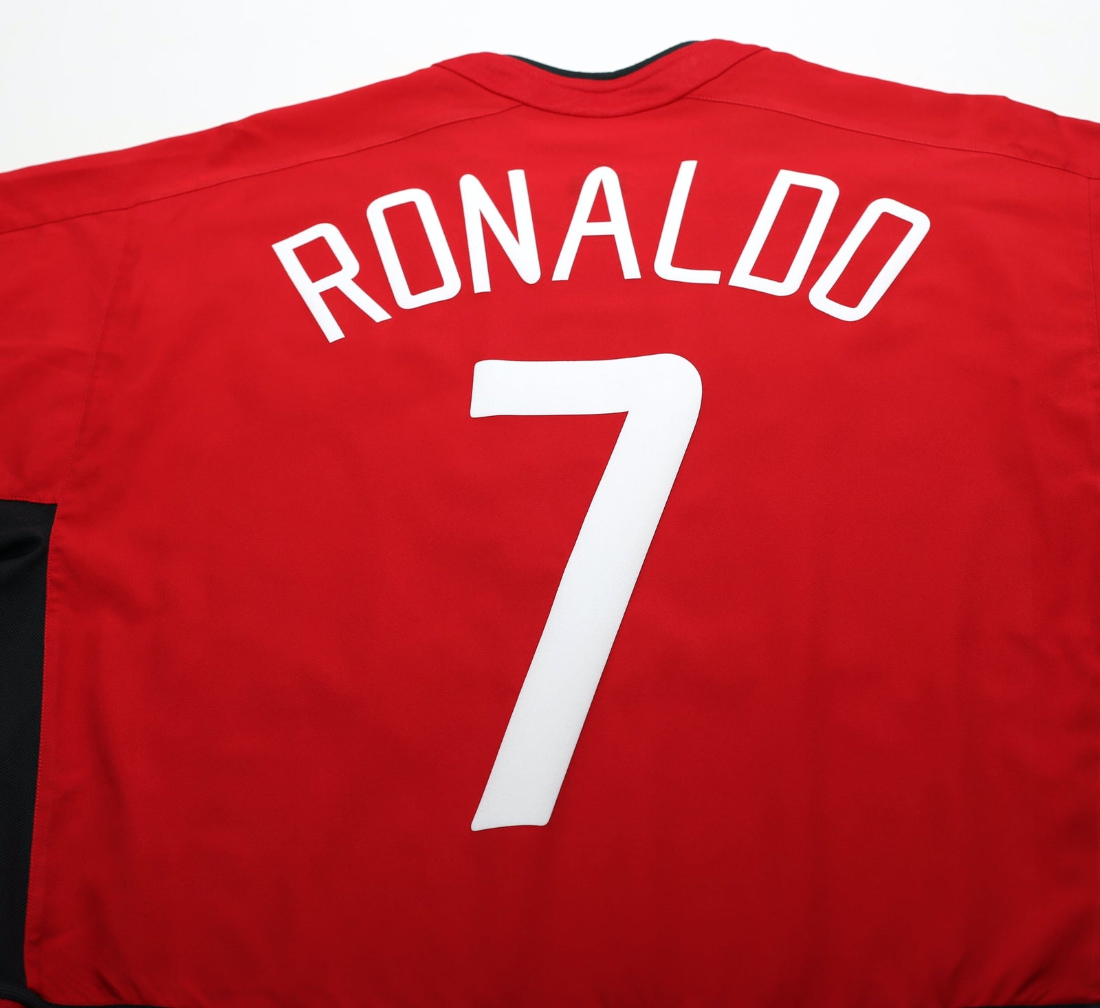 2002/04 RONALDO #7 Manchester United Vintage UCL Nike Home Football Shirt (L)