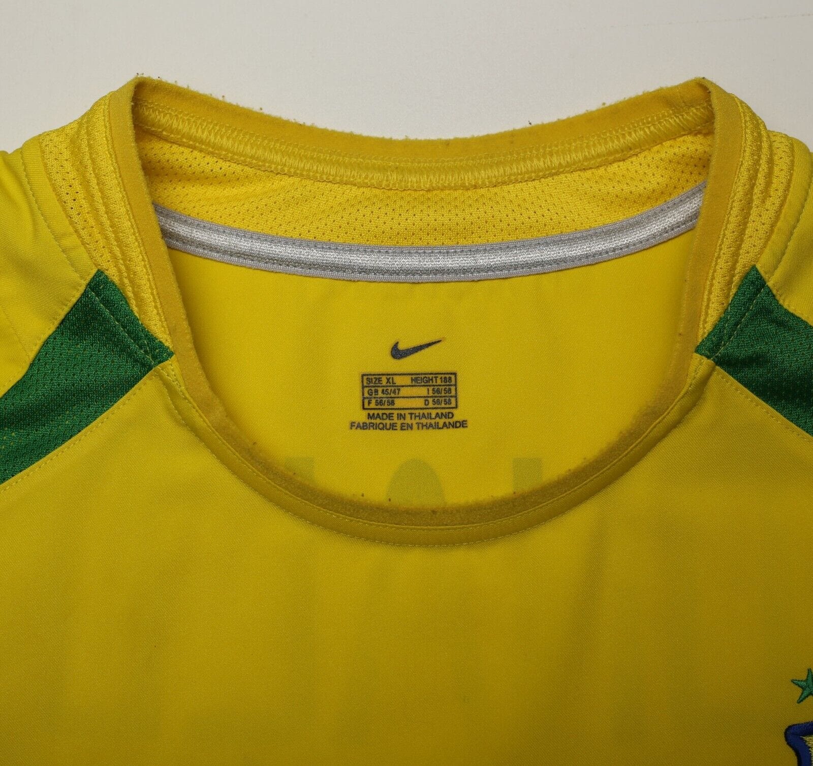 2002/04 RONALDO #9 Brazil Vintage Nike Home Football Shirt (XL)