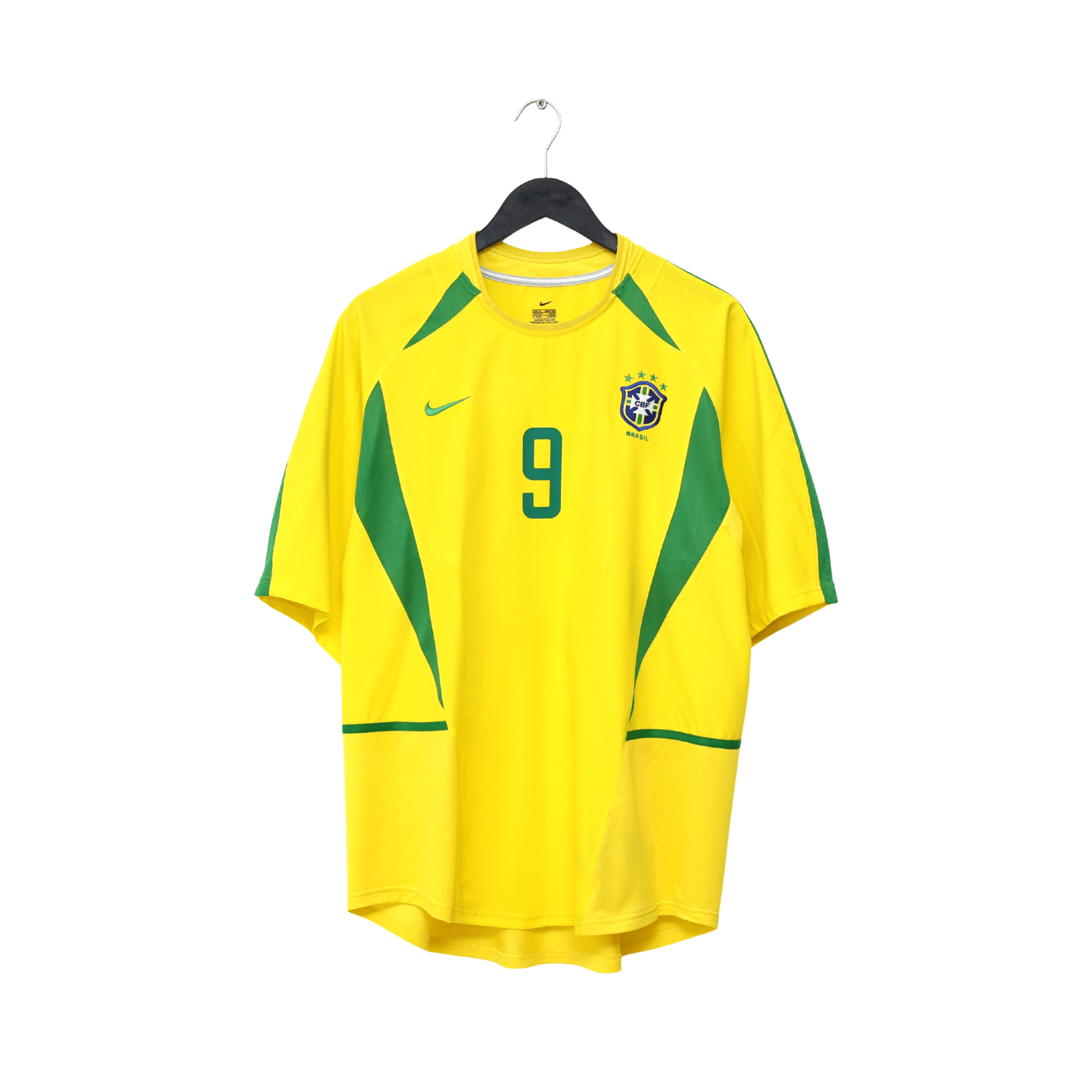 2002/04 RONALDO #9 Brazil Vintage Nike Home Football Shirt (XL)
