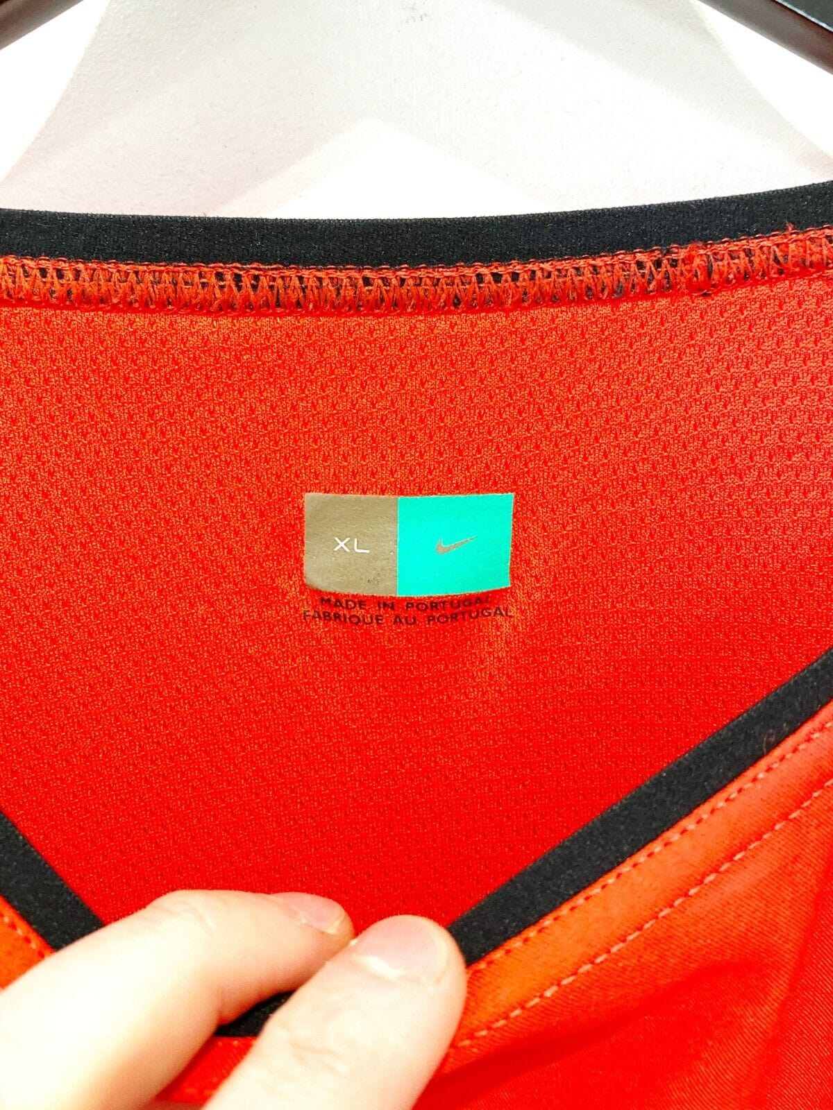 2002/04 WILMOTS #7 Belgium Nike World Cup 02 Away Football Player Issue Shirt (XL)