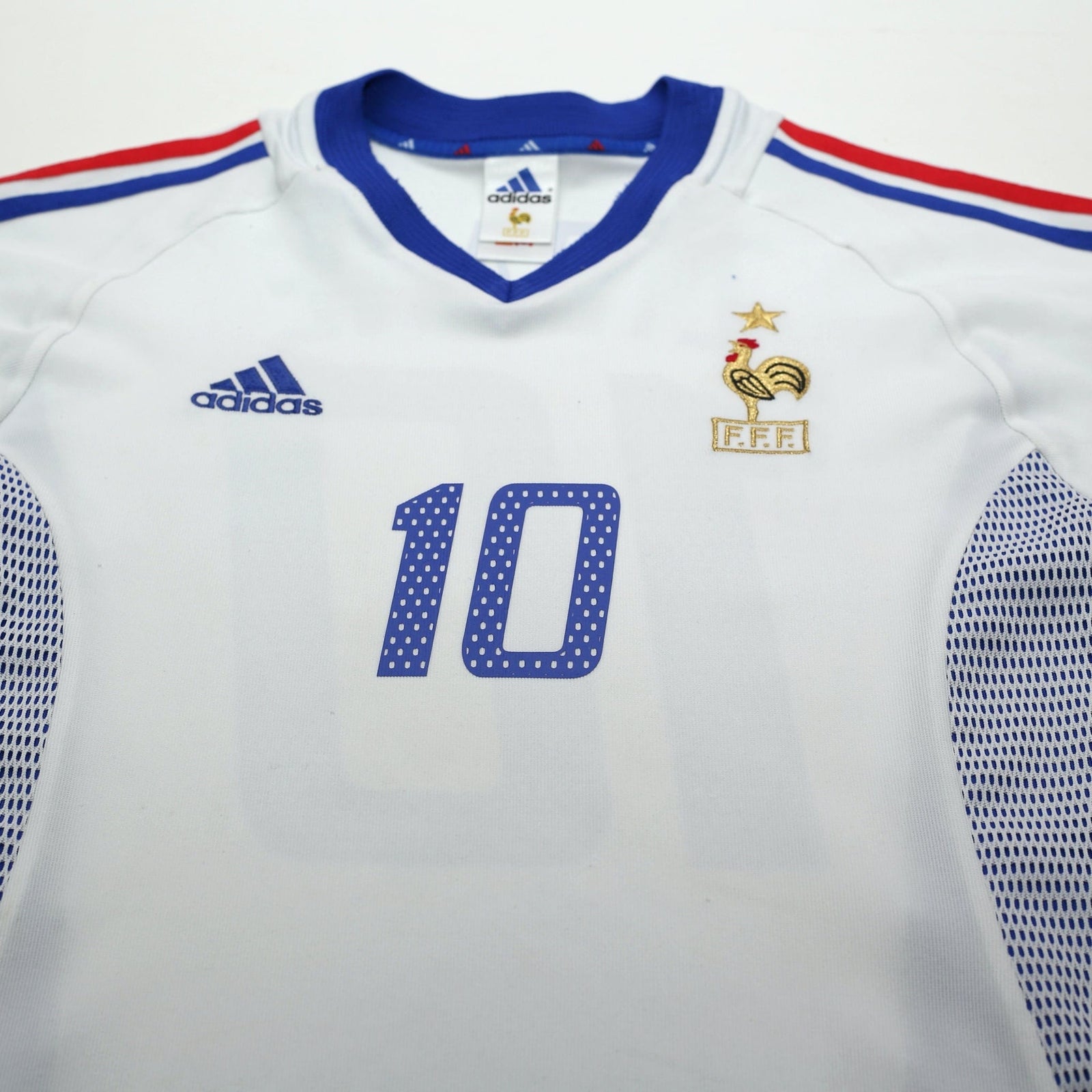 2002/04 Zidane #10 France Vintage adidas Away Football Shirt (S)
