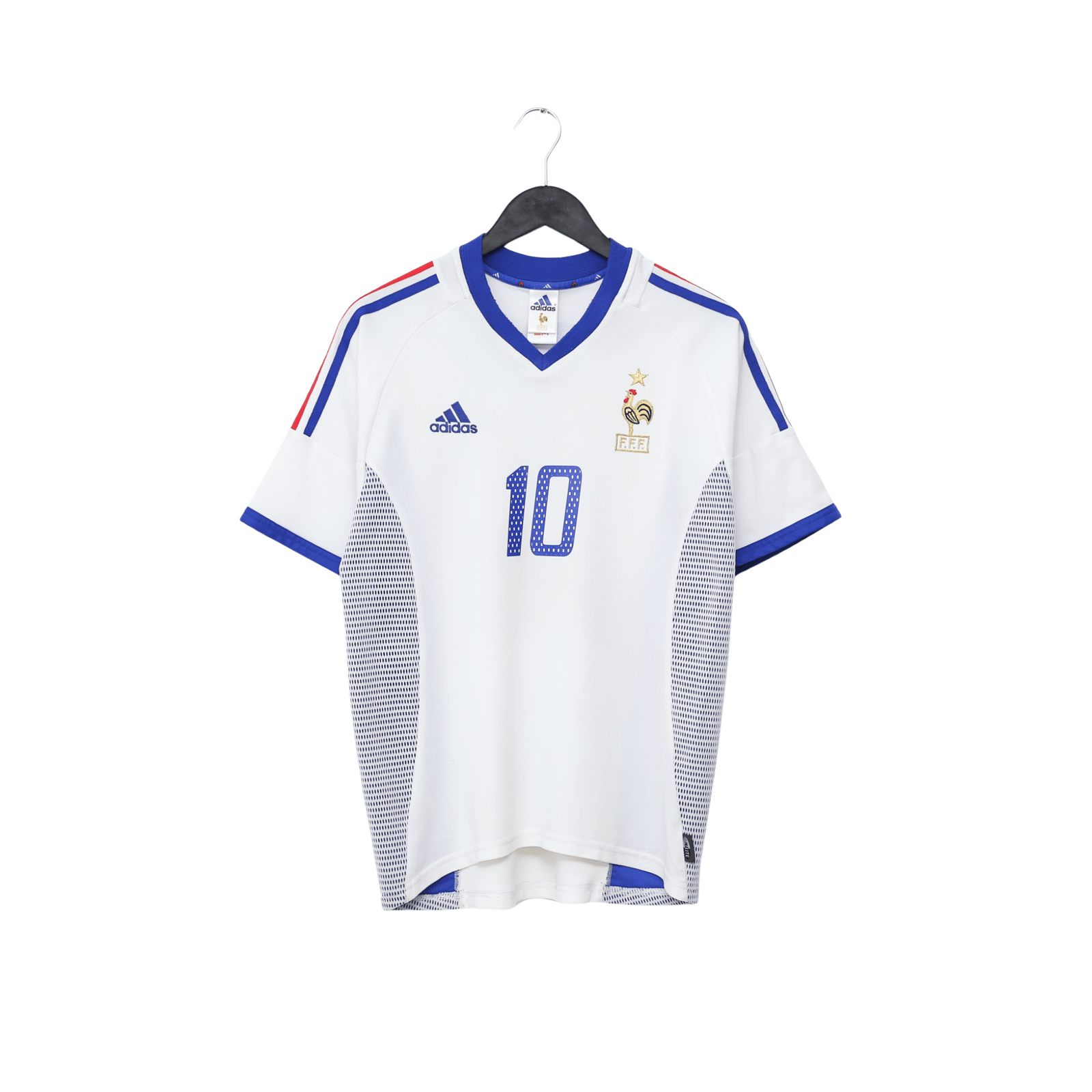 2002/04 Zidane #10 France Vintage adidas Away Football Shirt (S)