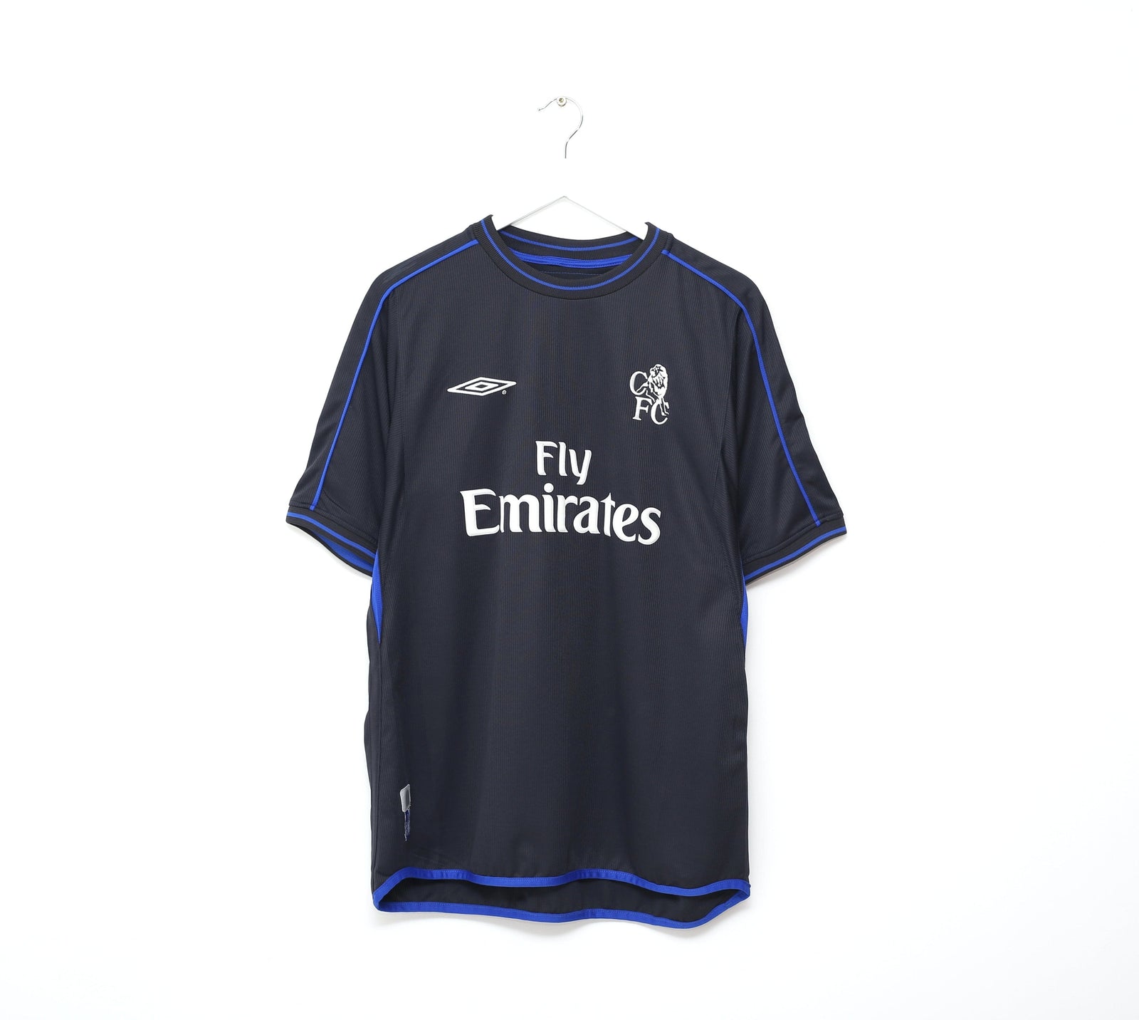 2002/04 ZOLA #25 Chelsea Vintage Umbro Away Football Shirt (L)